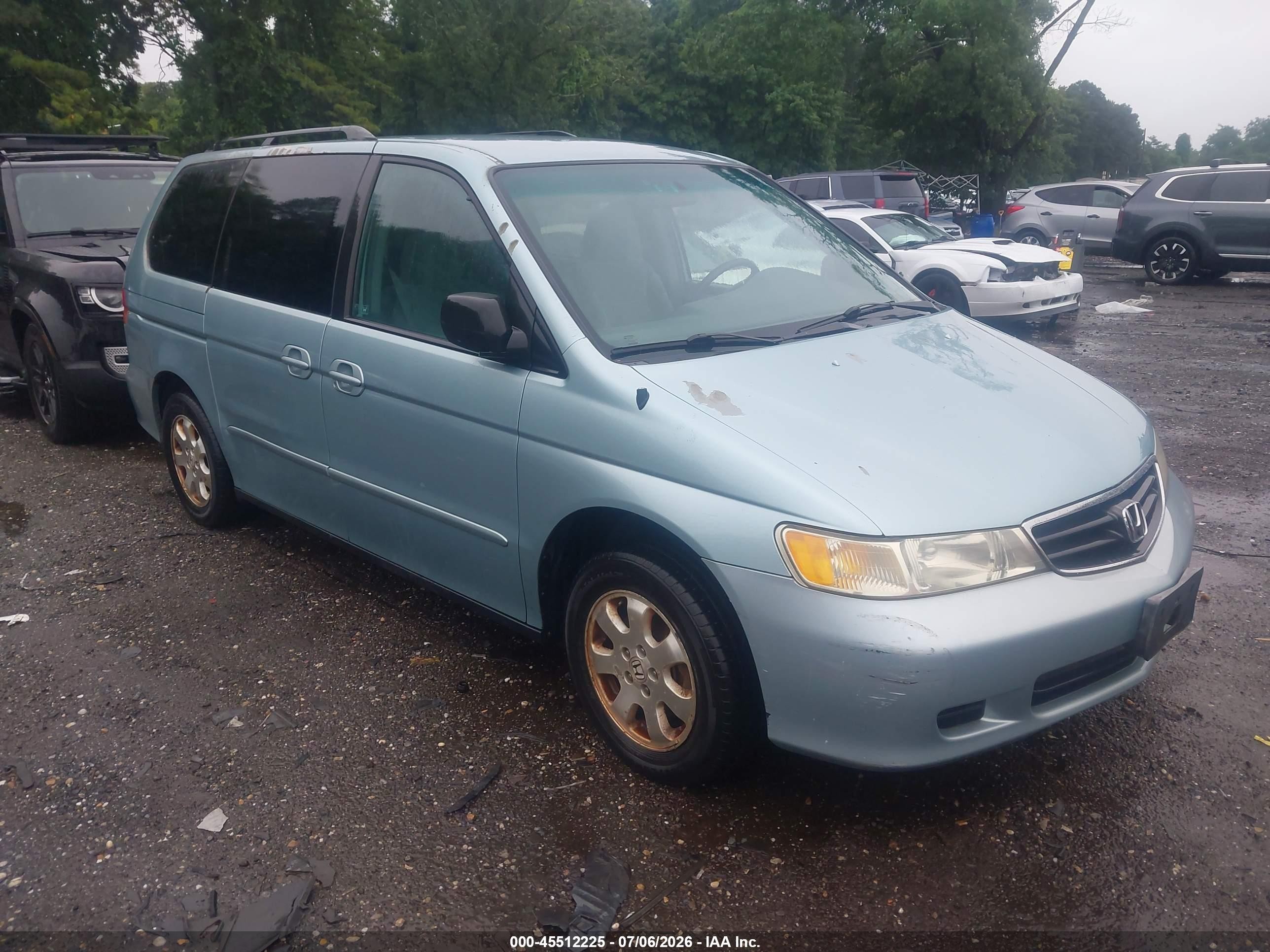 2004 Honda Odyssey Ex Blue vin: 5FNRL18614B038048