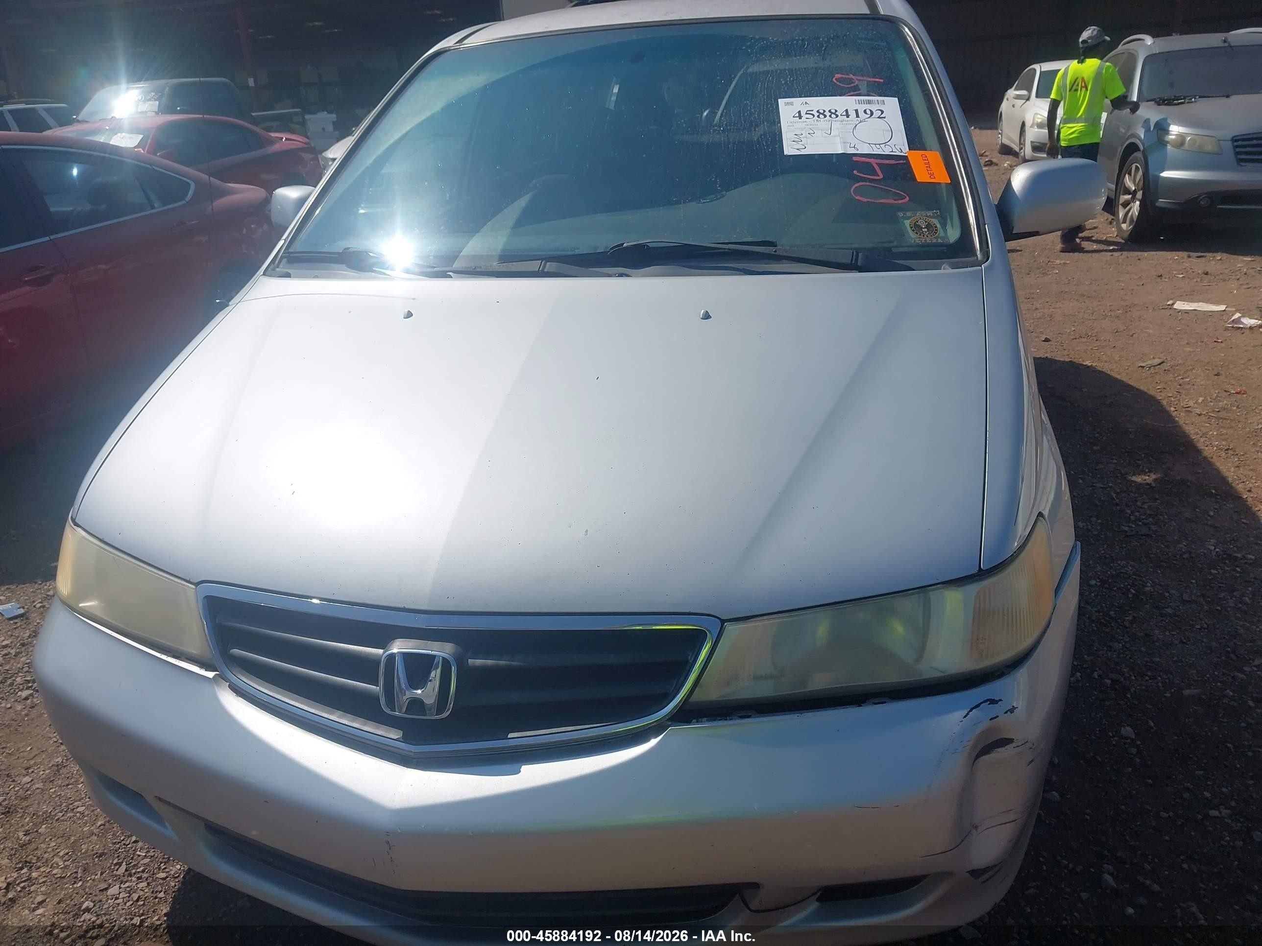 2004 Honda Odyssey Ex Silver vin: 5FNRL18614B045209