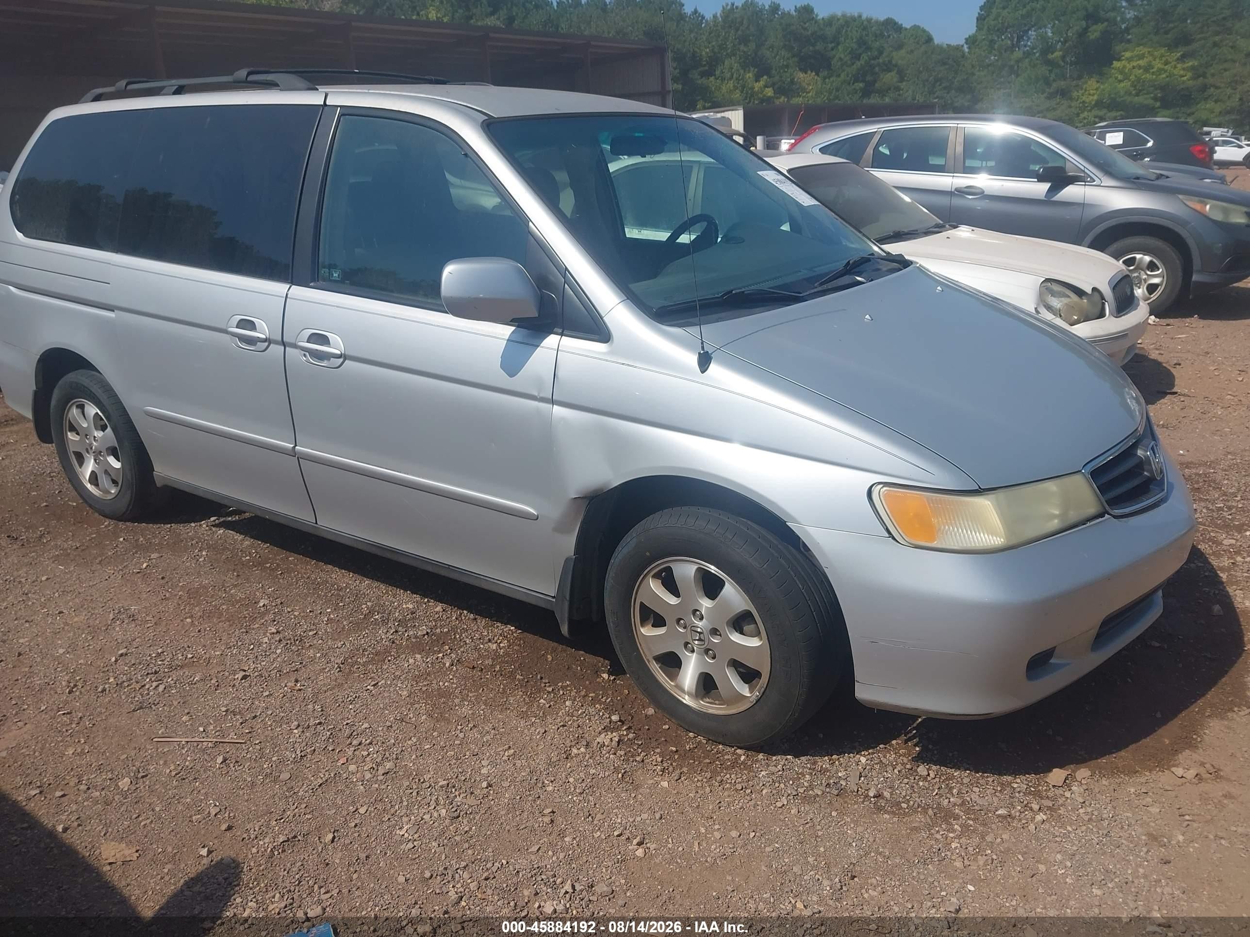 2004 Honda Odyssey Ex Silver vin: 5FNRL18614B045209