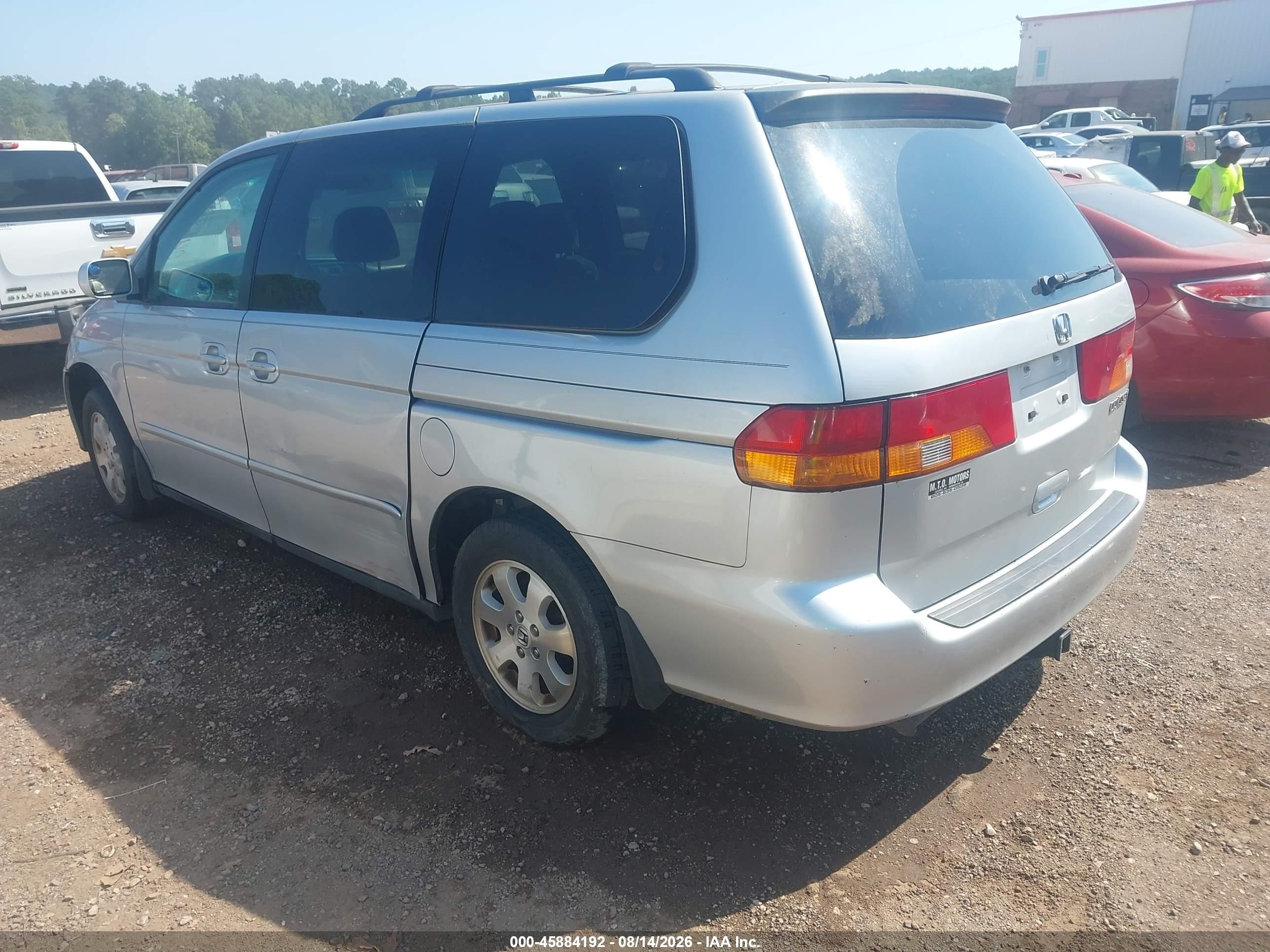 2004 Honda Odyssey Ex Silver vin: 5FNRL18614B045209