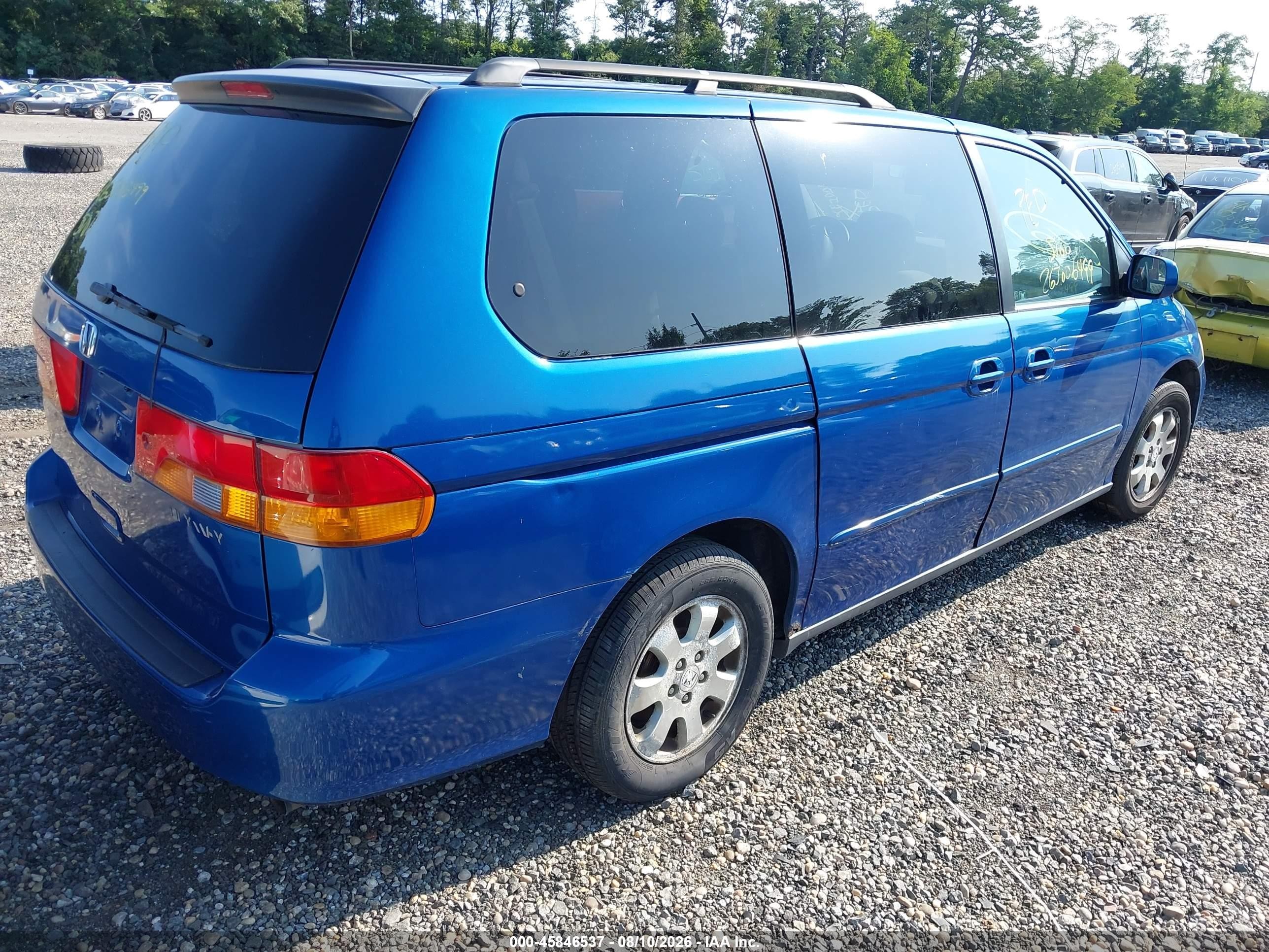2004 Honda Odyssey Ex Blue vin: 5FNRL18614B048448