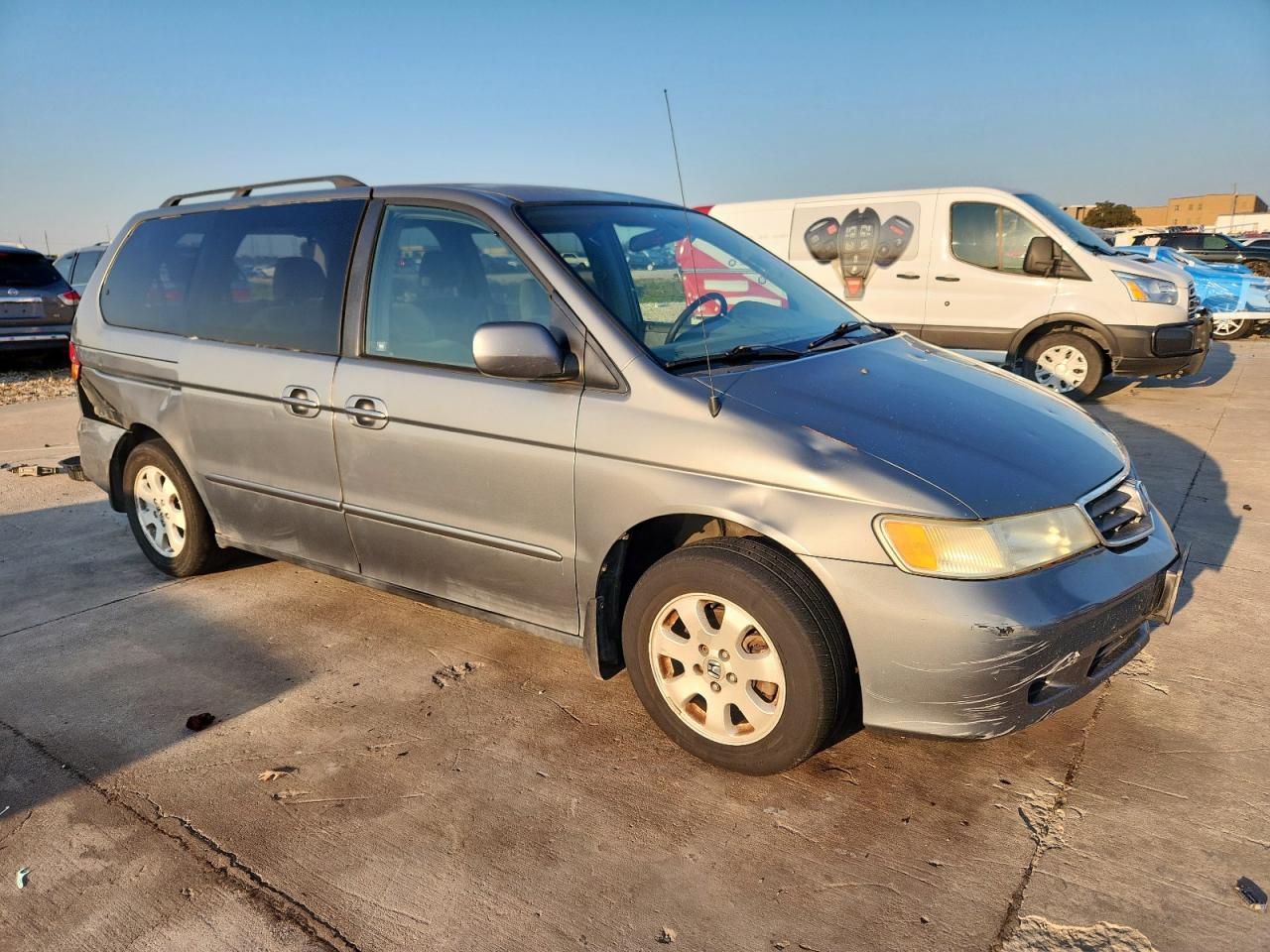 2002 Honda Odyssey Ex Gray vin: 5FNRL18622B002513