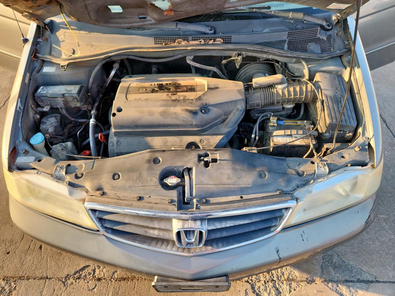 2002 Honda Odyssey Ex Gray vin: 5FNRL18622B002513