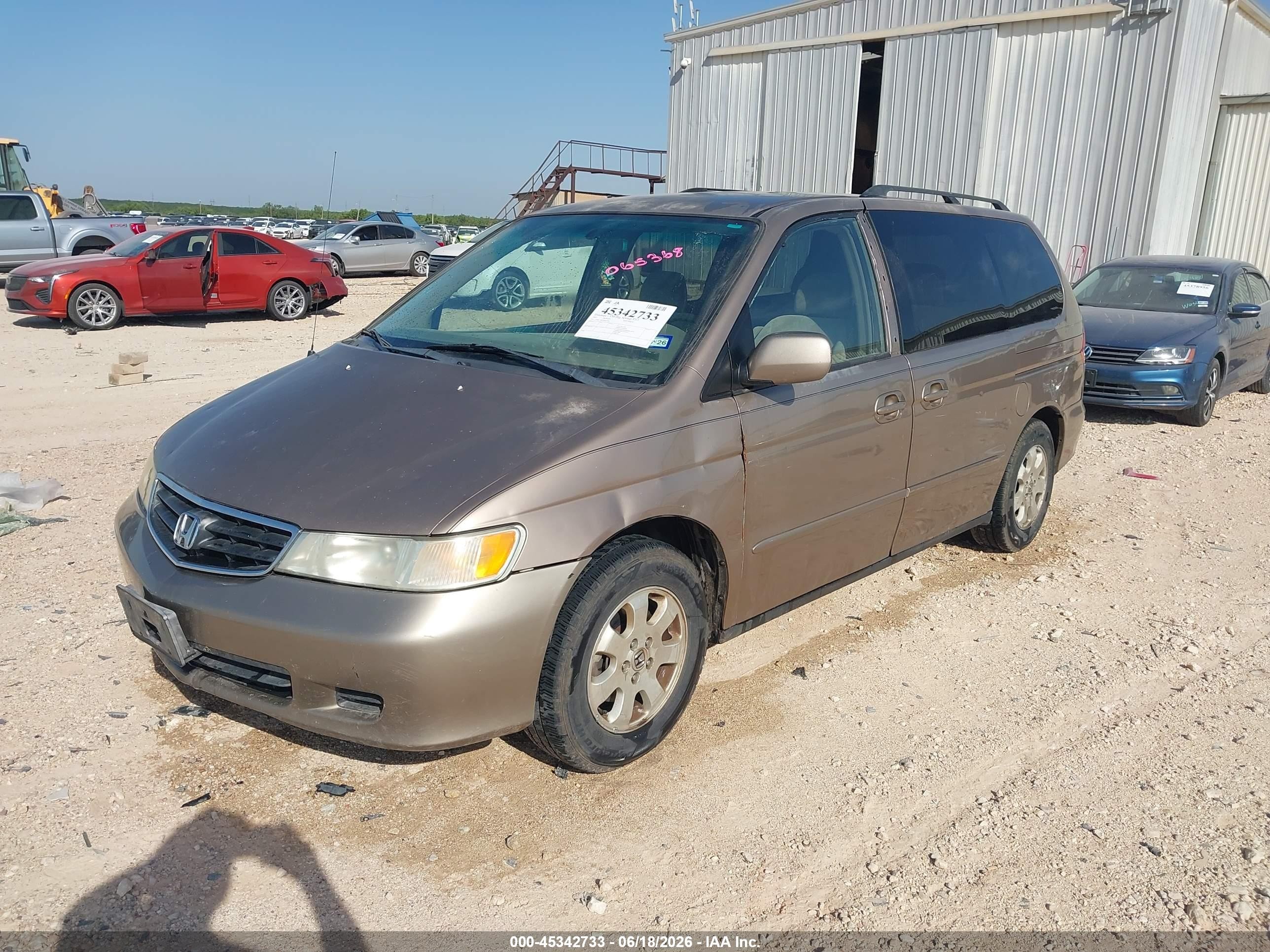 2003 Honda Odyssey Ex Gold vin: 5FNRL18623B065368