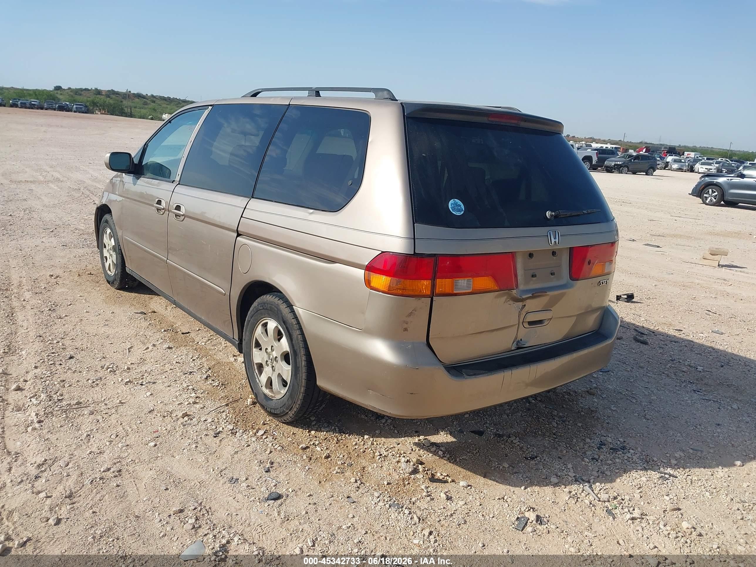 2003 Honda Odyssey Ex Gold vin: 5FNRL18623B065368