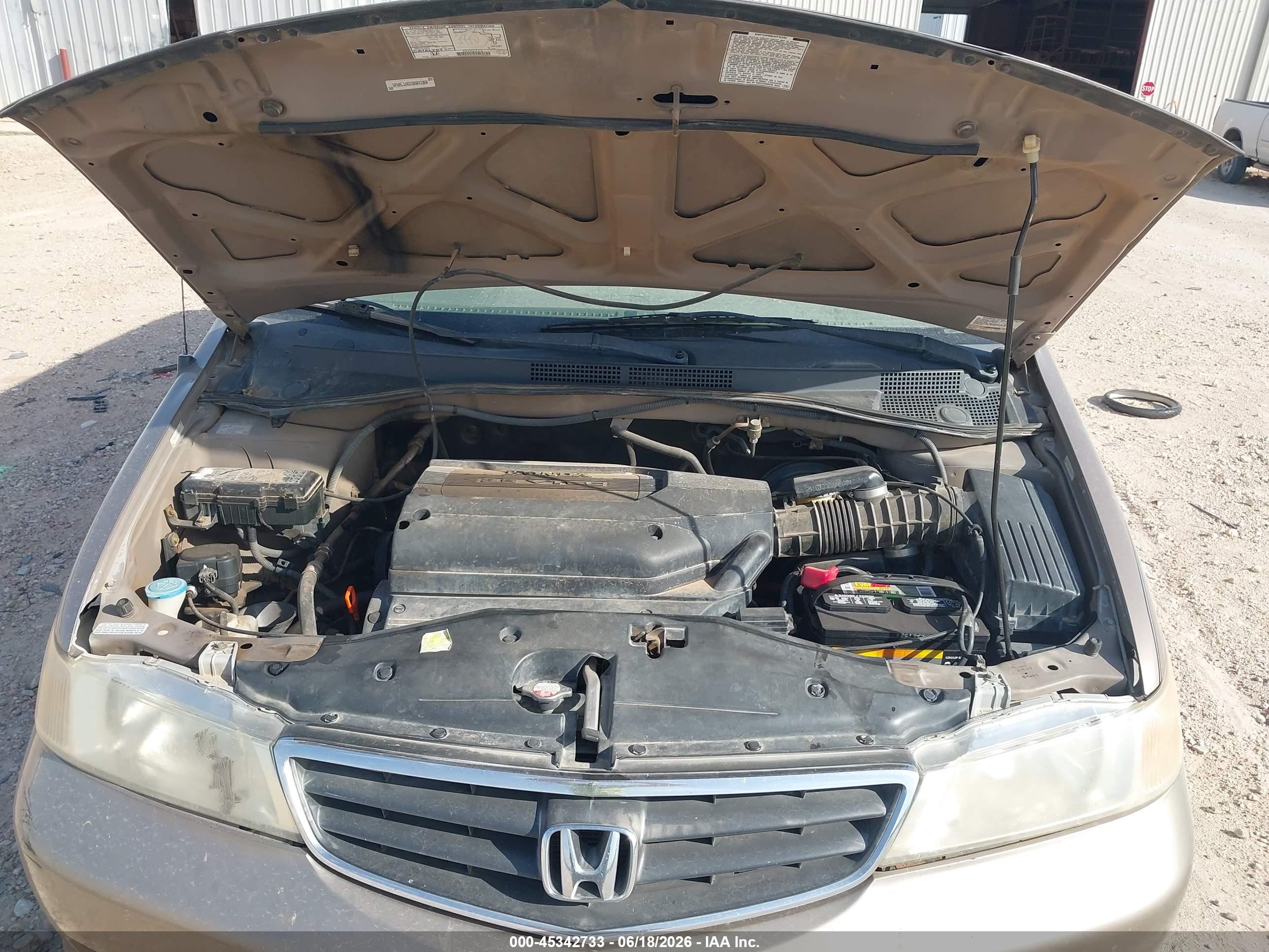 2003 Honda Odyssey Ex Gold vin: 5FNRL18623B065368