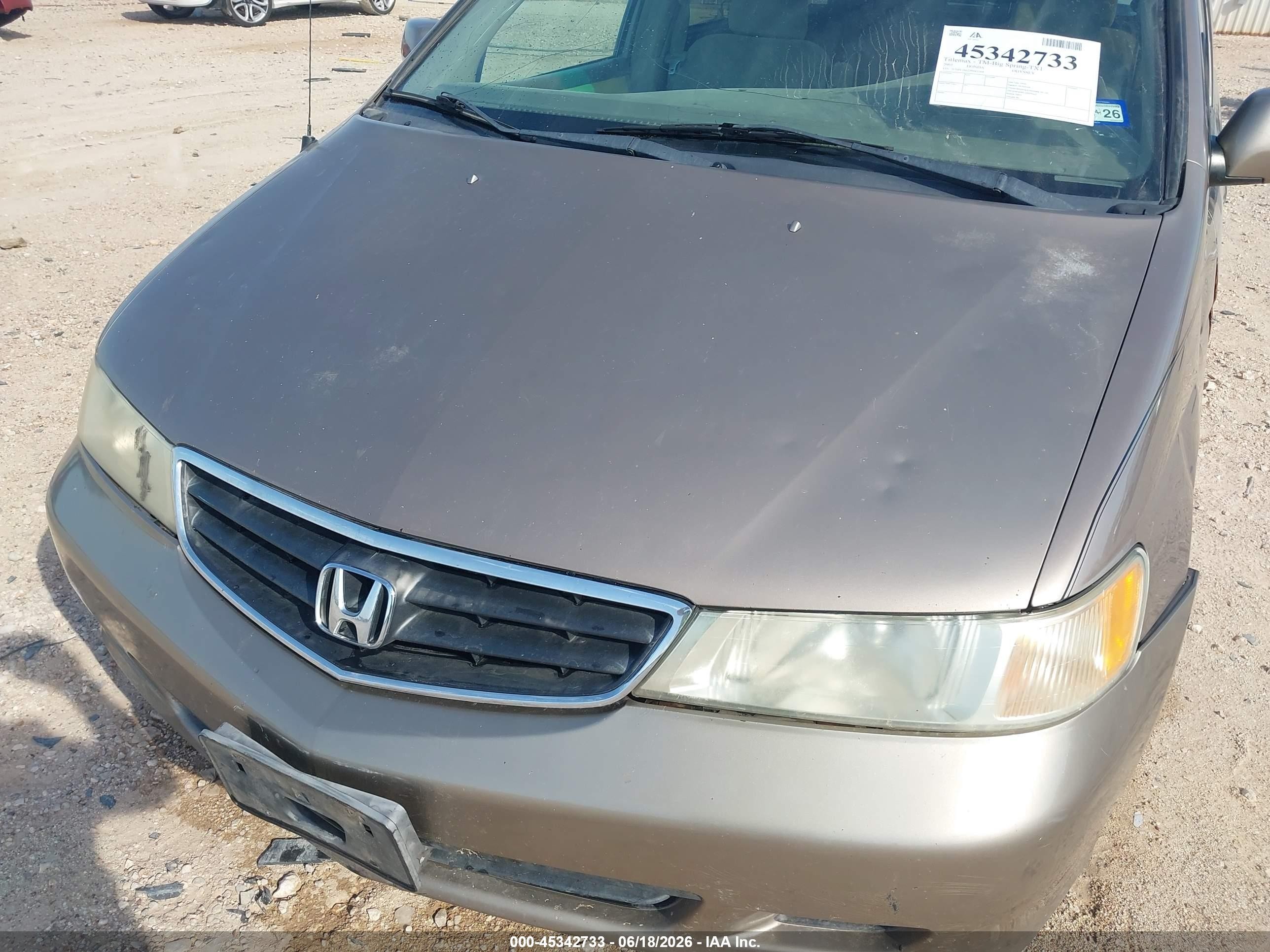 2003 Honda Odyssey Ex Gold vin: 5FNRL18623B065368