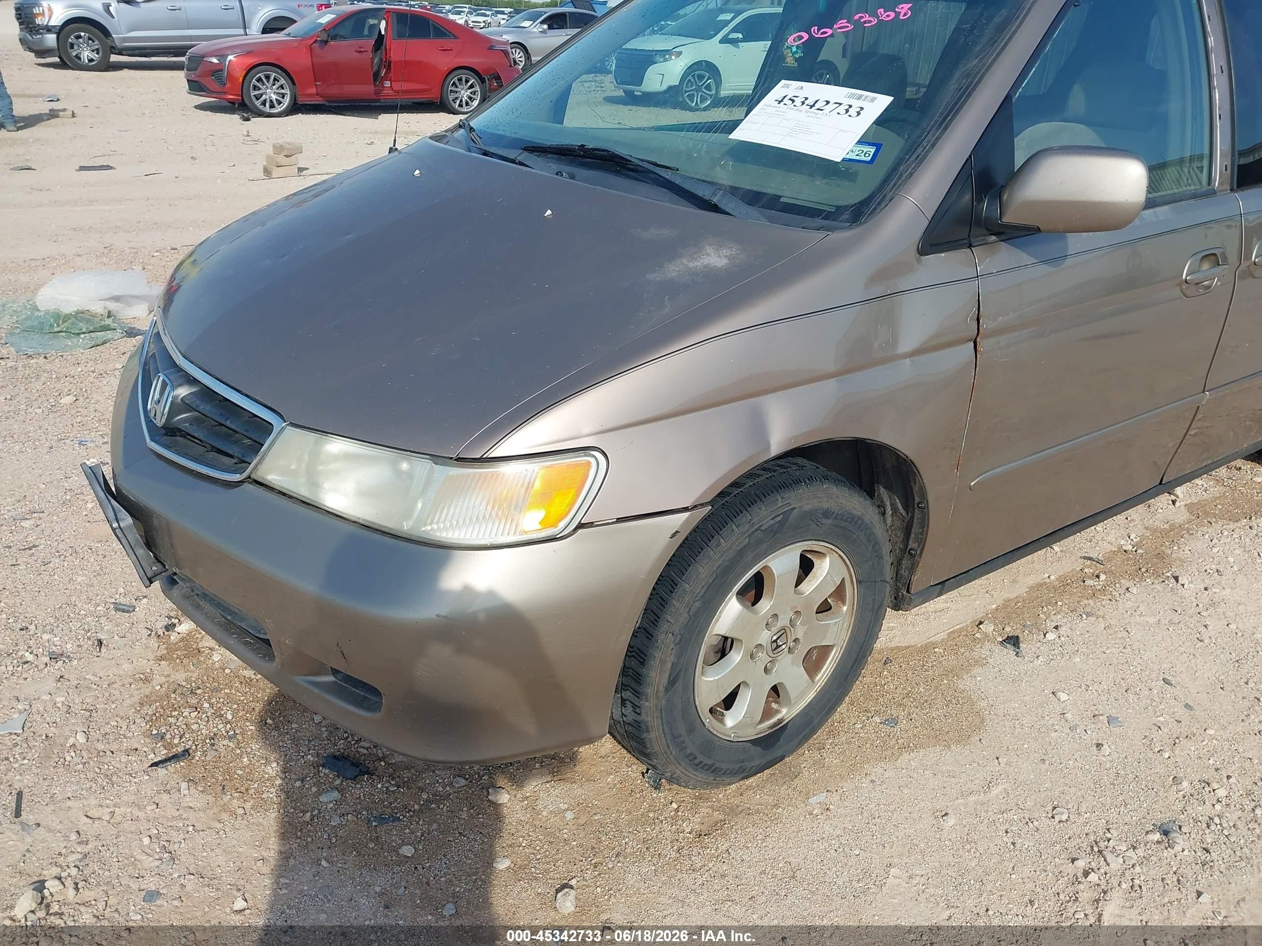 2003 Honda Odyssey Ex Gold vin: 5FNRL18623B065368