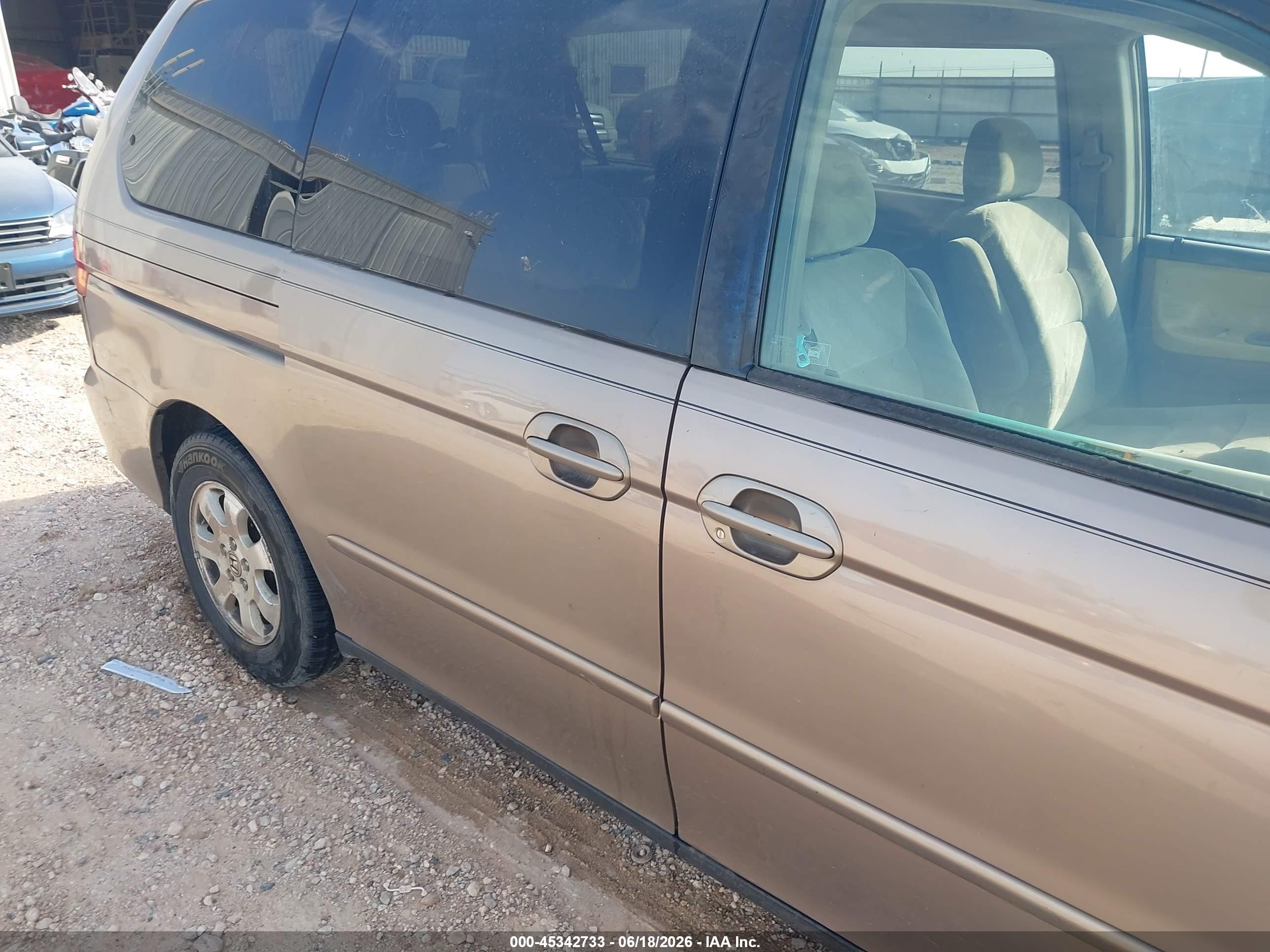 2003 Honda Odyssey Ex Gold vin: 5FNRL18623B065368