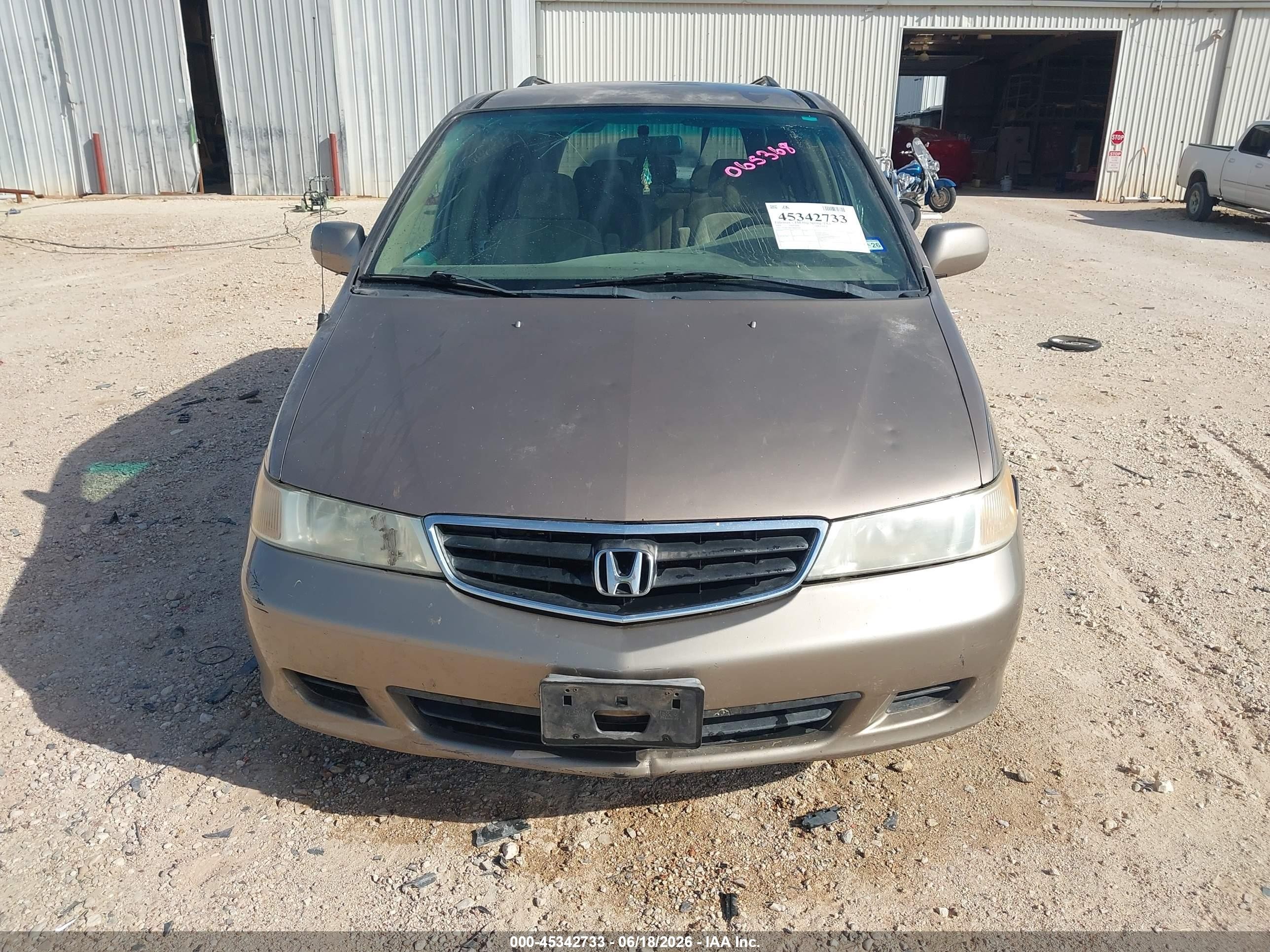 2003 Honda Odyssey Ex Gold vin: 5FNRL18623B065368