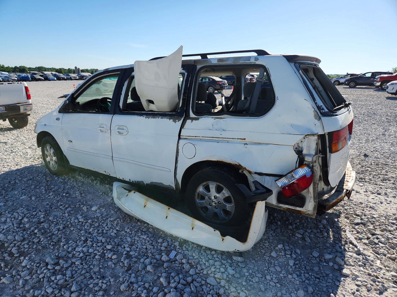 2004 Honda Odyssey Ex White vin: 5FNRL18624B108639