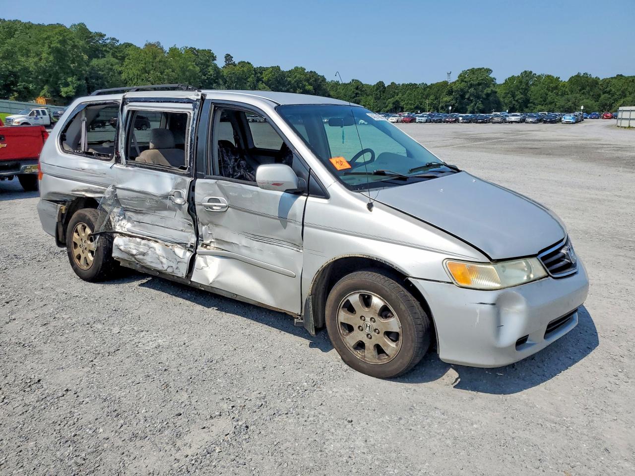 2002 Honda Odyssey Ex Silver vin: 5FNRL18632B005680