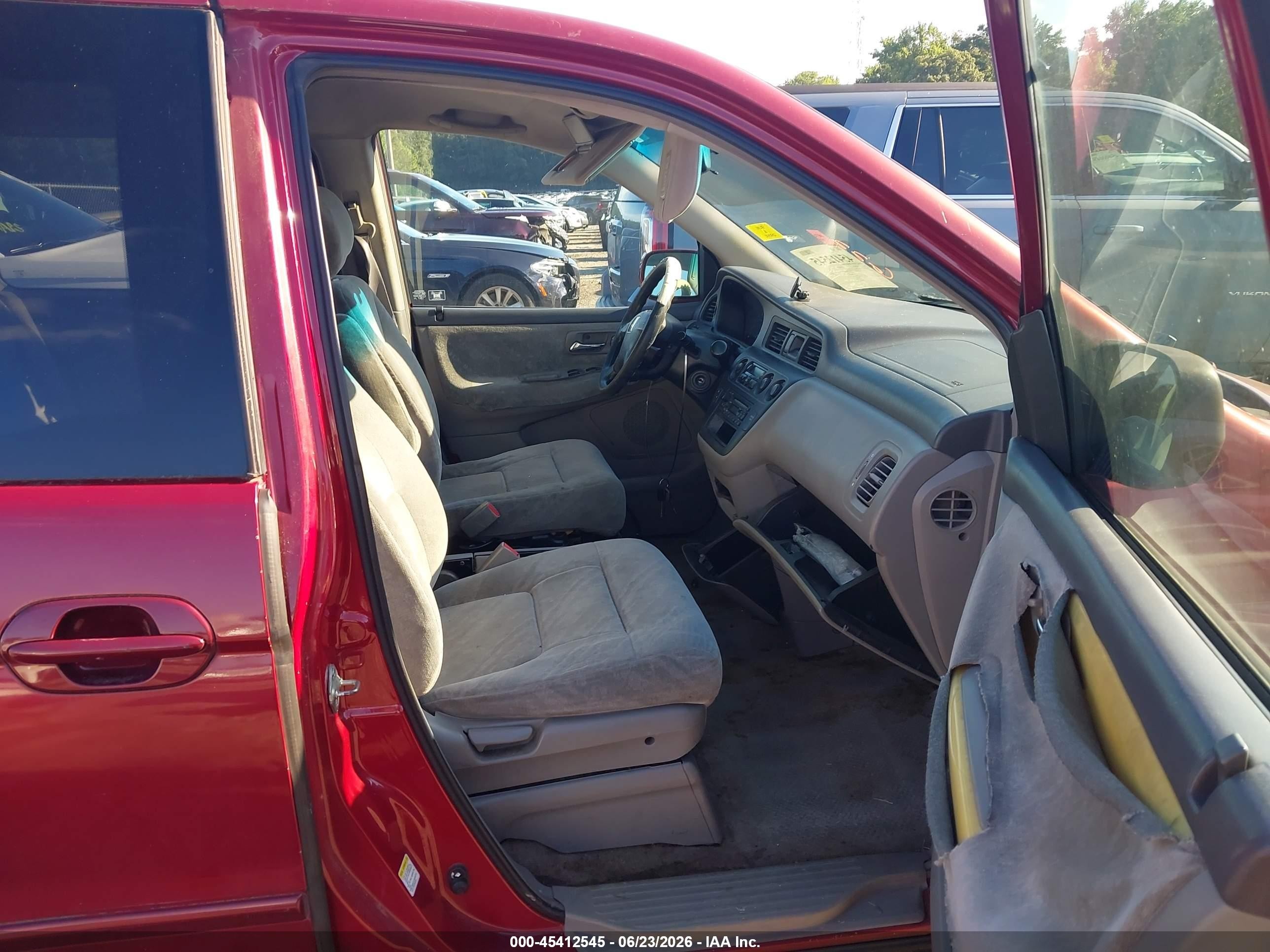 2003 Honda Odyssey Ex Red vin: 5FNRL18633B119311