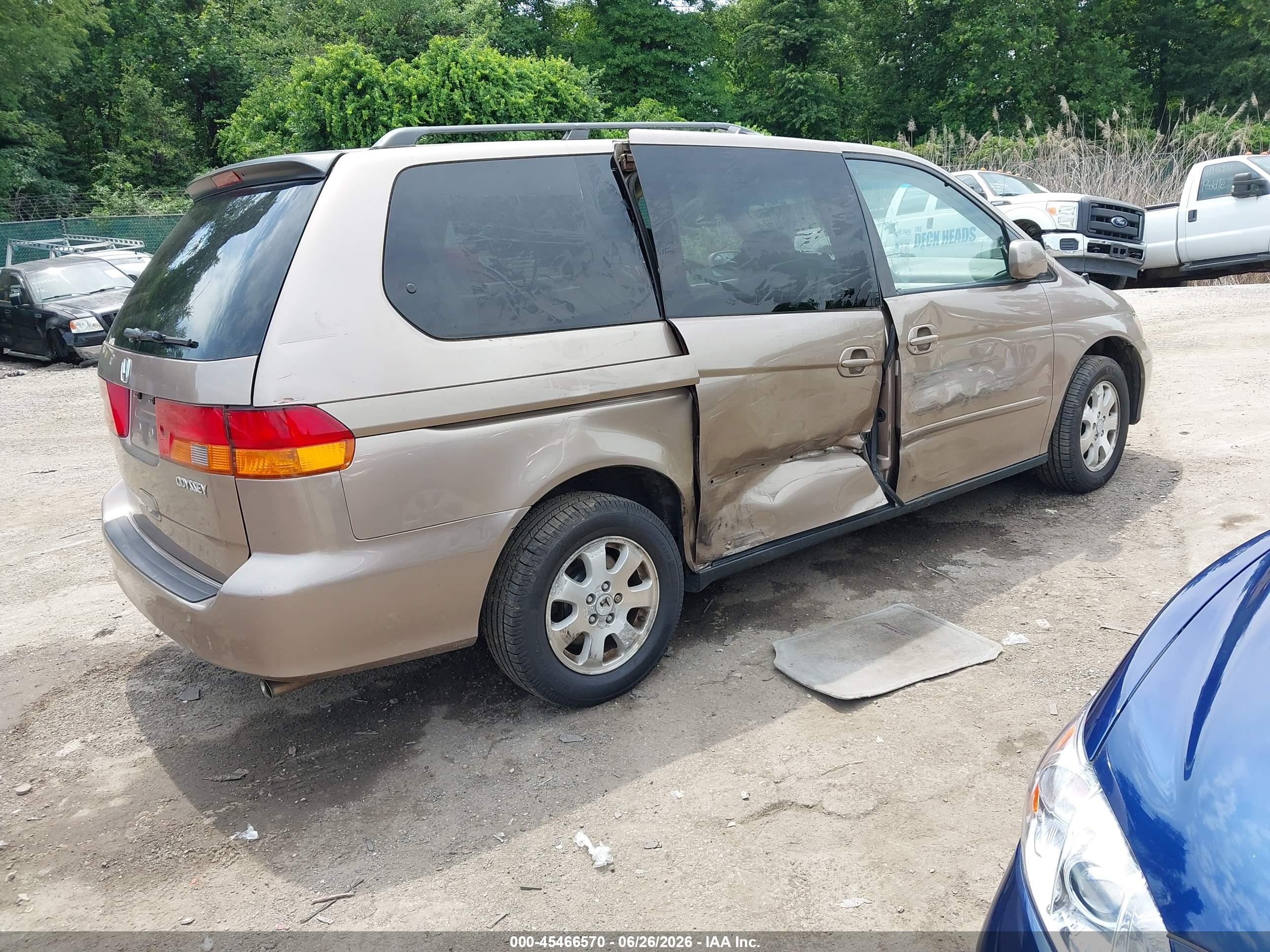 2004 Honda Odyssey Ex Gold vin: 5FNRL18634B079099
