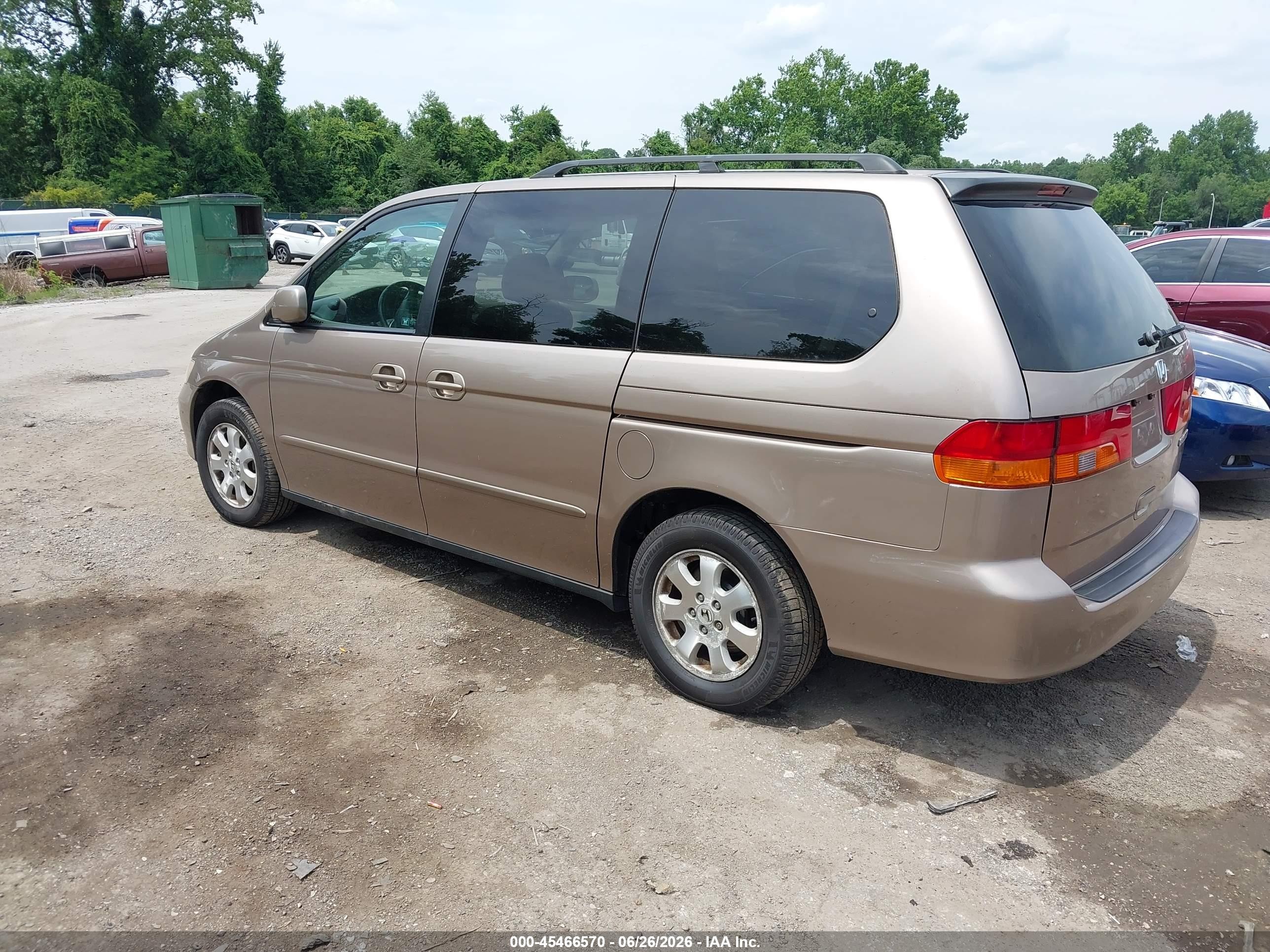2004 Honda Odyssey Ex Gold vin: 5FNRL18634B079099