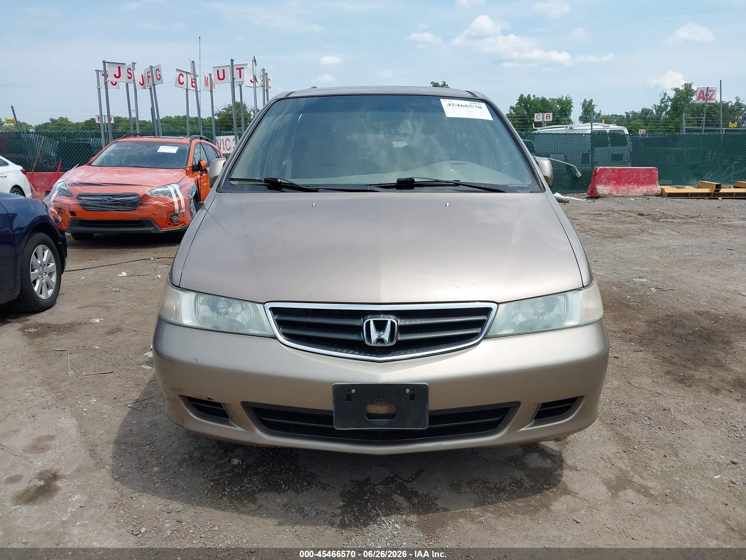 2004 Honda Odyssey Ex Gold vin: 5FNRL18634B079099