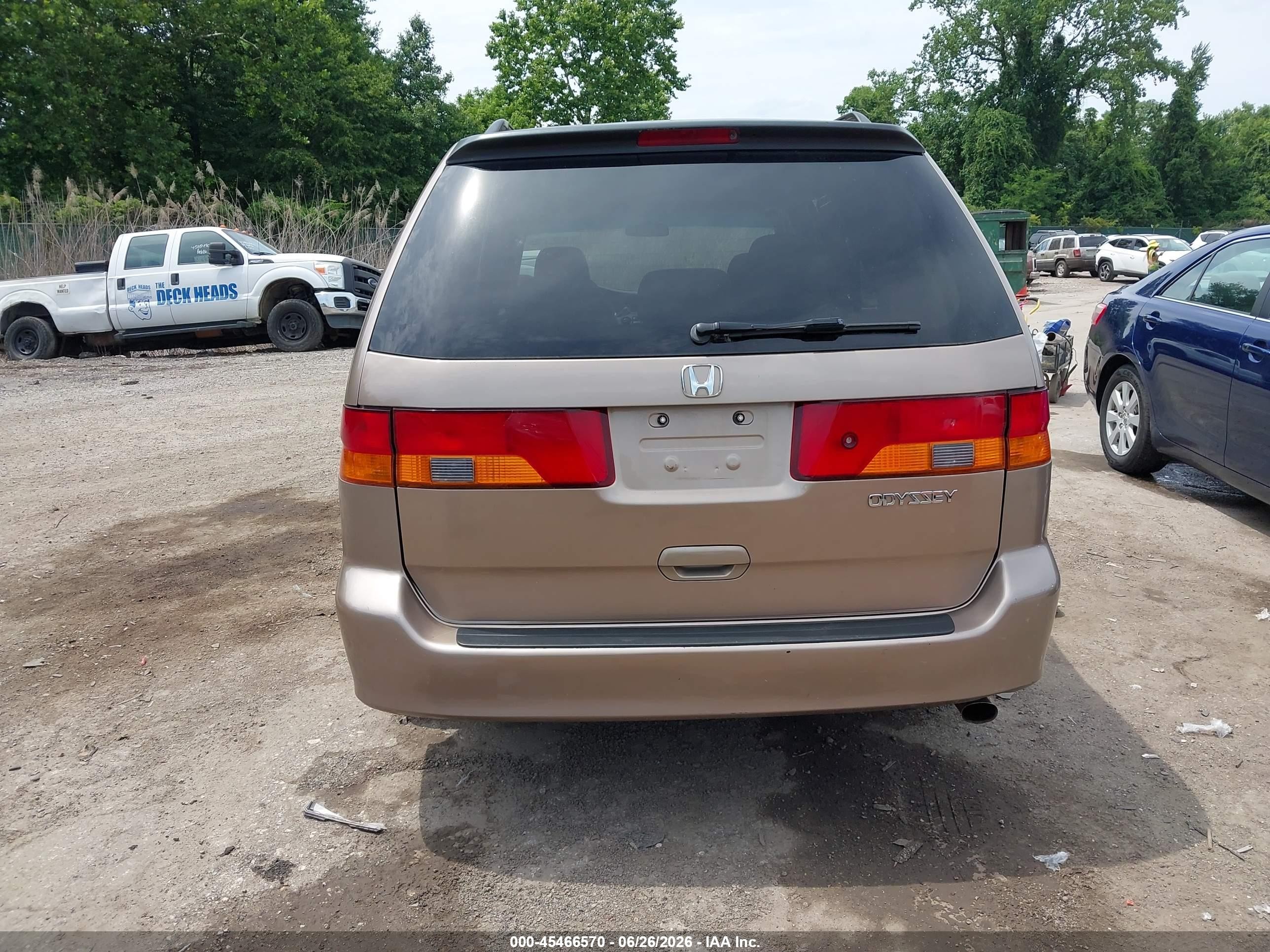 2004 Honda Odyssey Ex Gold vin: 5FNRL18634B079099