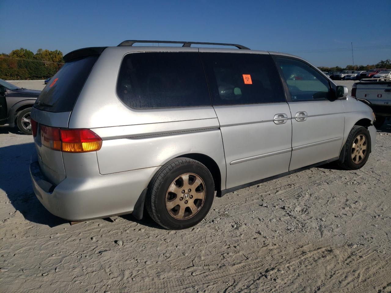 2004 Honda Odyssey Ex Silver vin: 5FNRL18634B114885