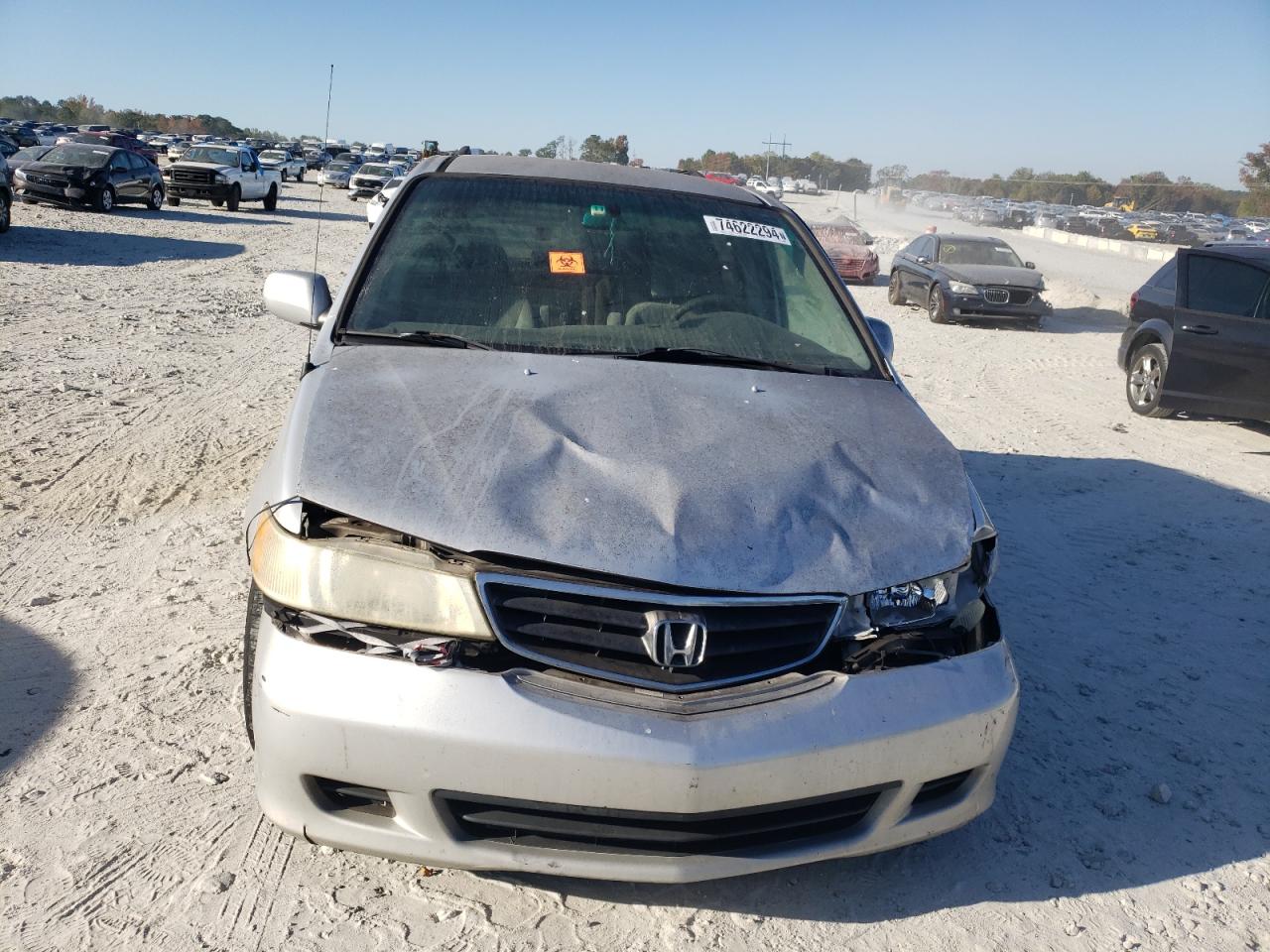 2004 Honda Odyssey Ex Silver vin: 5FNRL18634B114885