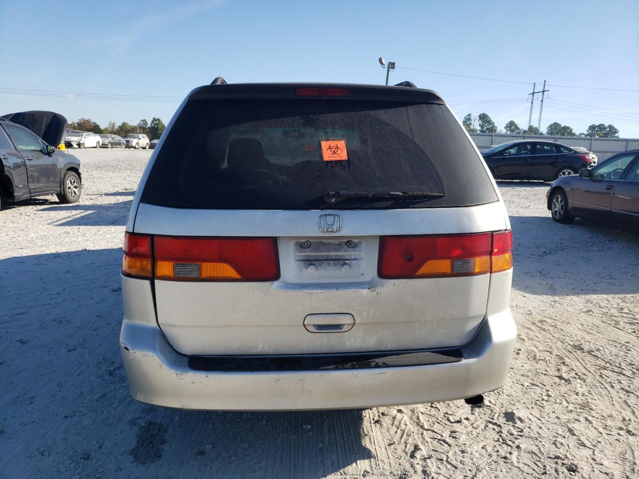2004 Honda Odyssey Ex Silver vin: 5FNRL18634B114885