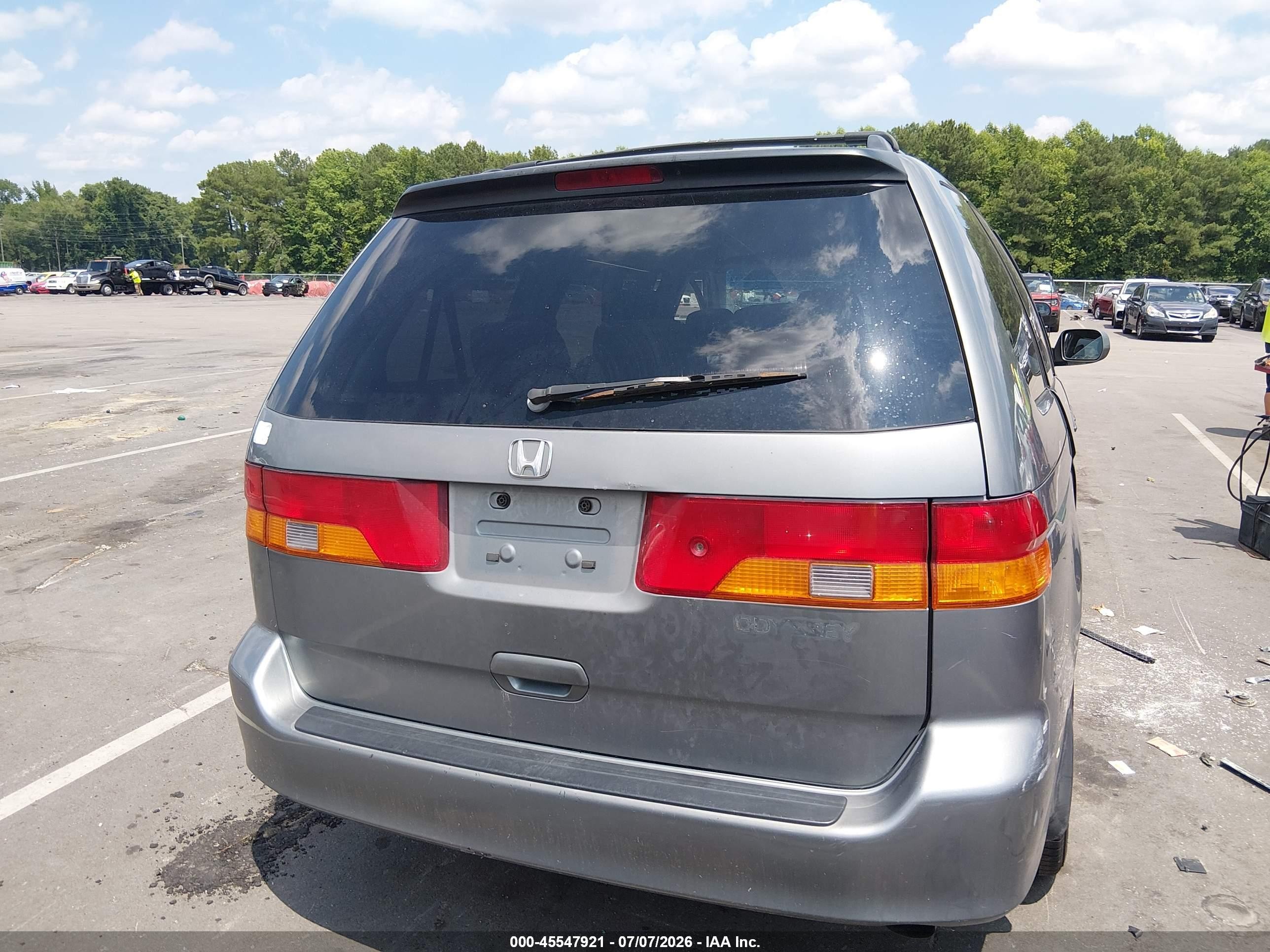 2002 Honda Odyssey Ex Blue vin: 5FNRL18642B038090
