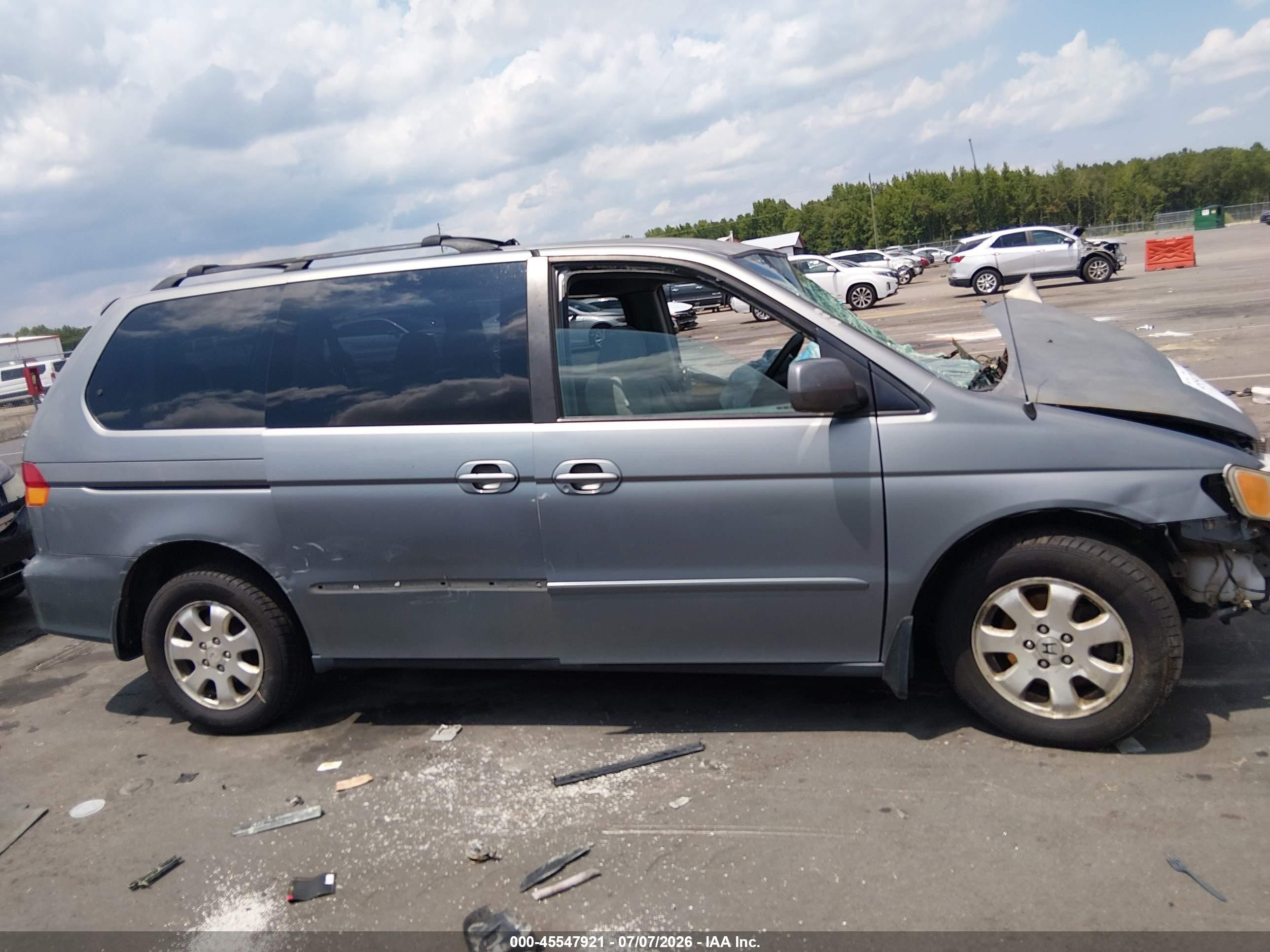 2002 Honda Odyssey Ex Blue vin: 5FNRL18642B038090