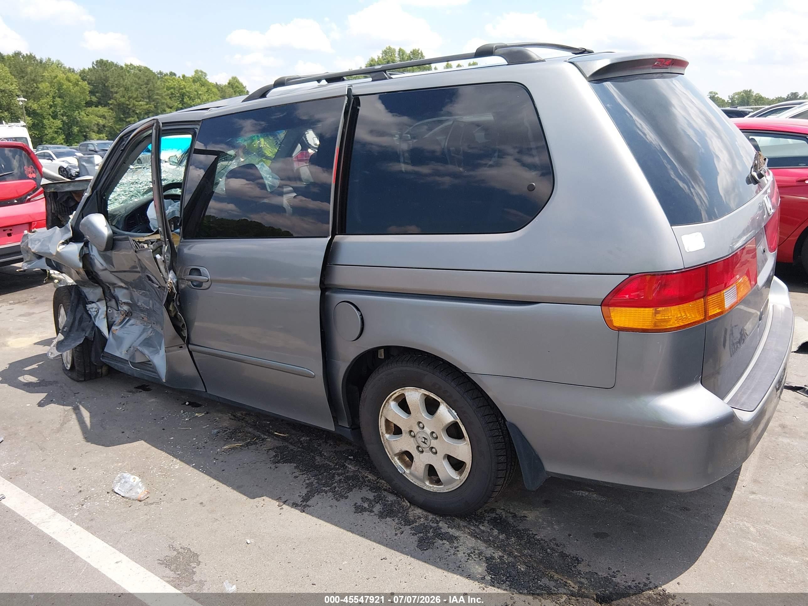 2002 Honda Odyssey Ex Blue vin: 5FNRL18642B038090