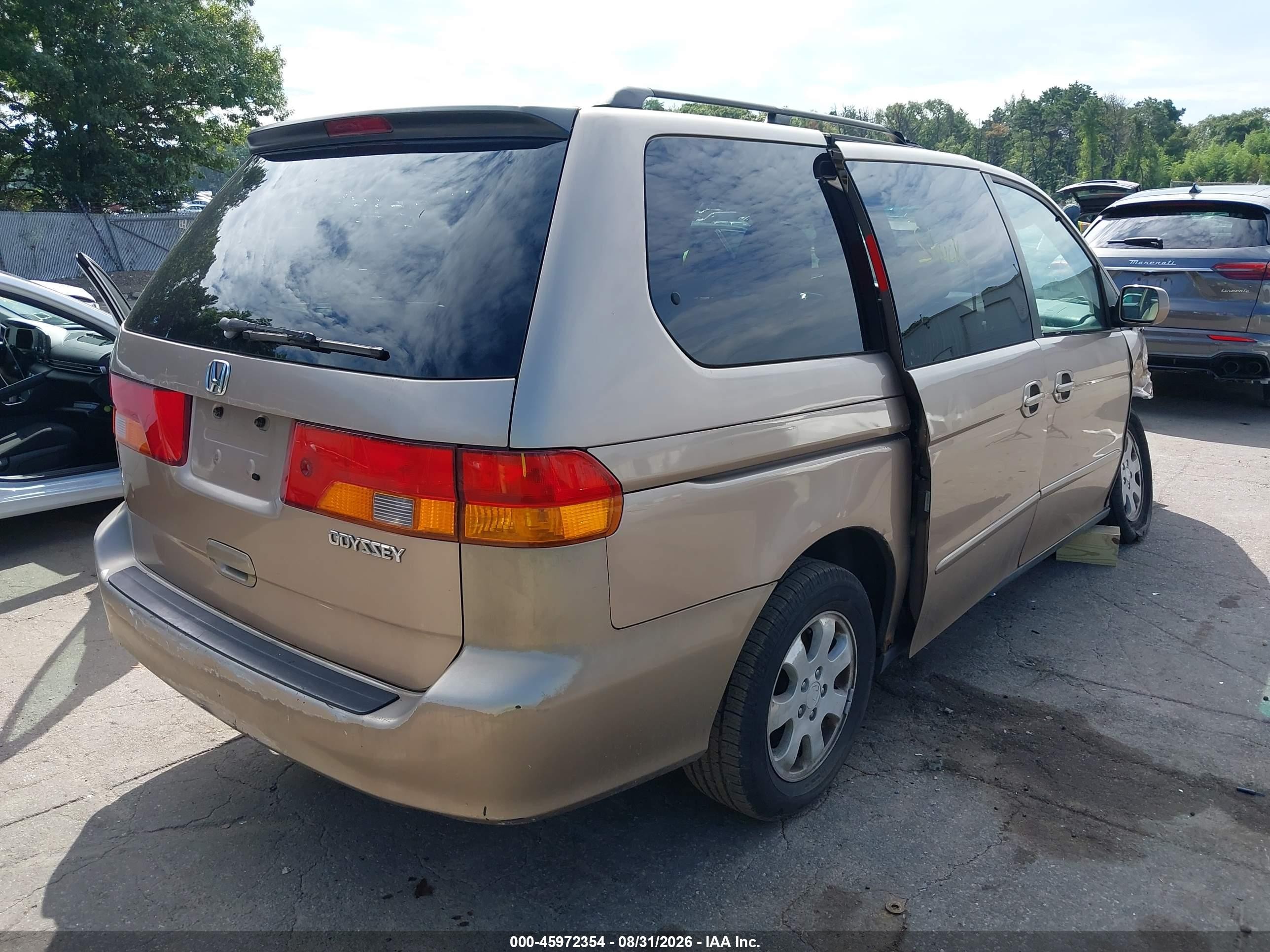 2003 Honda Odyssey Ex Beige vin: 5FNRL18643B018990