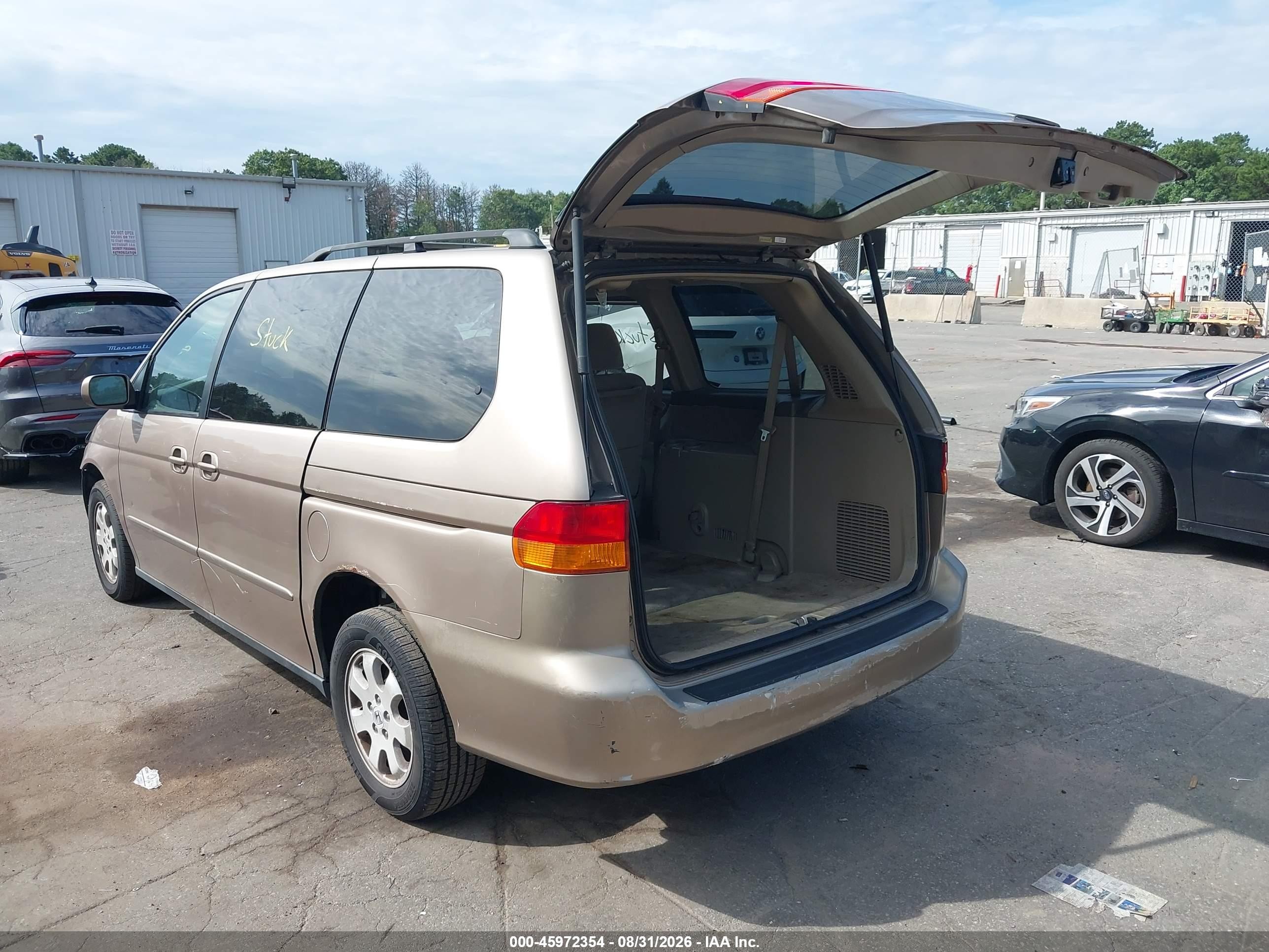 2003 Honda Odyssey Ex Beige vin: 5FNRL18643B018990