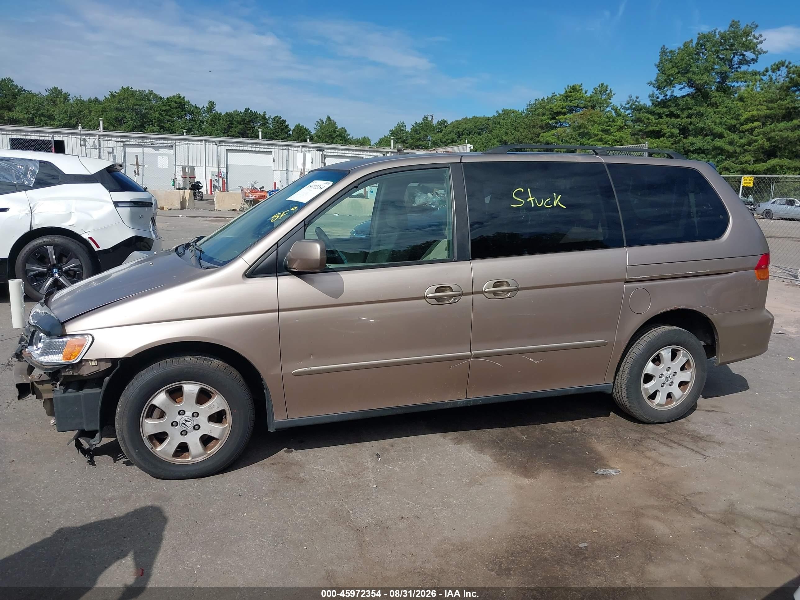 2003 Honda Odyssey Ex Beige vin: 5FNRL18643B018990