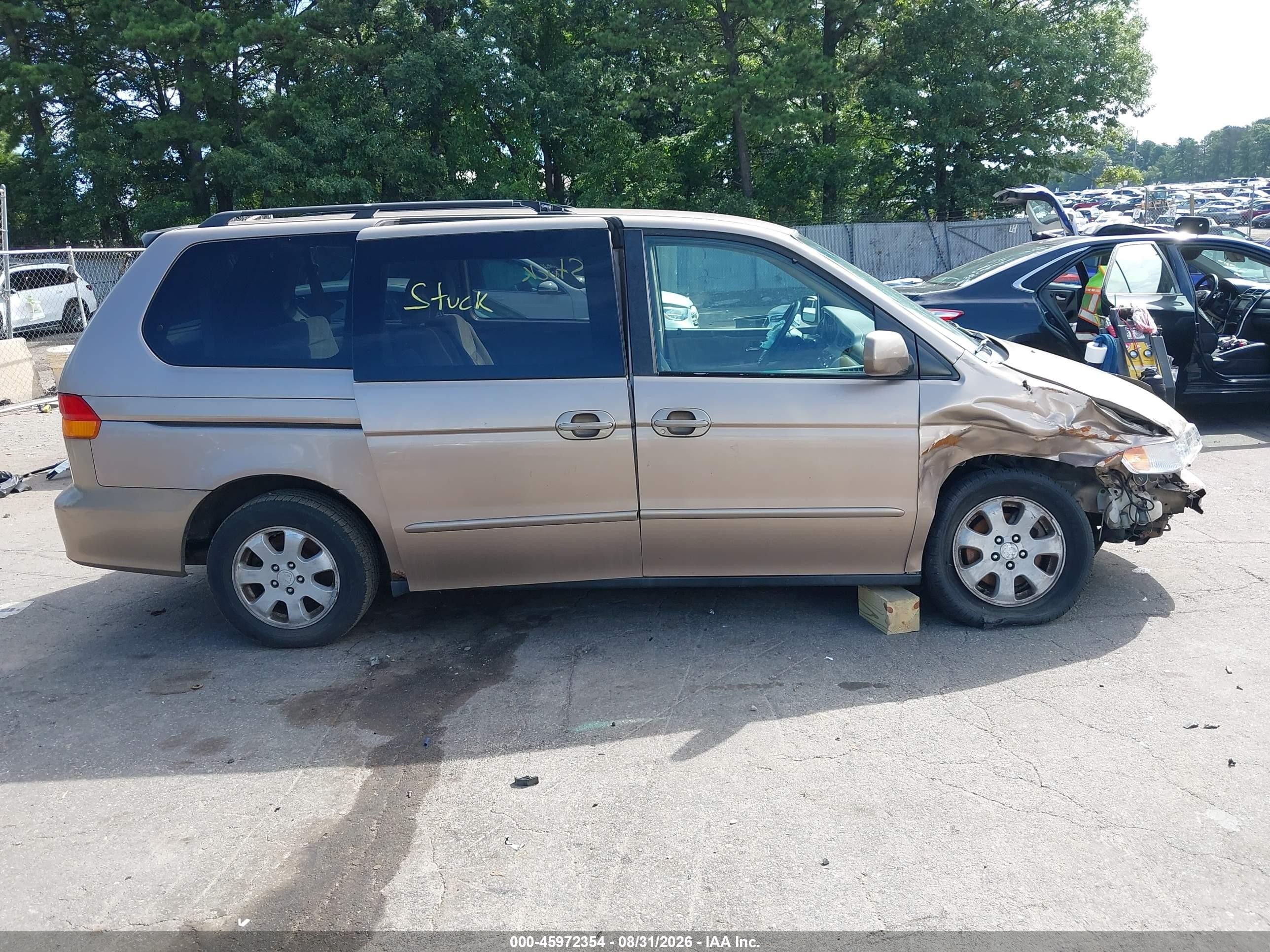 2003 Honda Odyssey Ex Beige vin: 5FNRL18643B018990