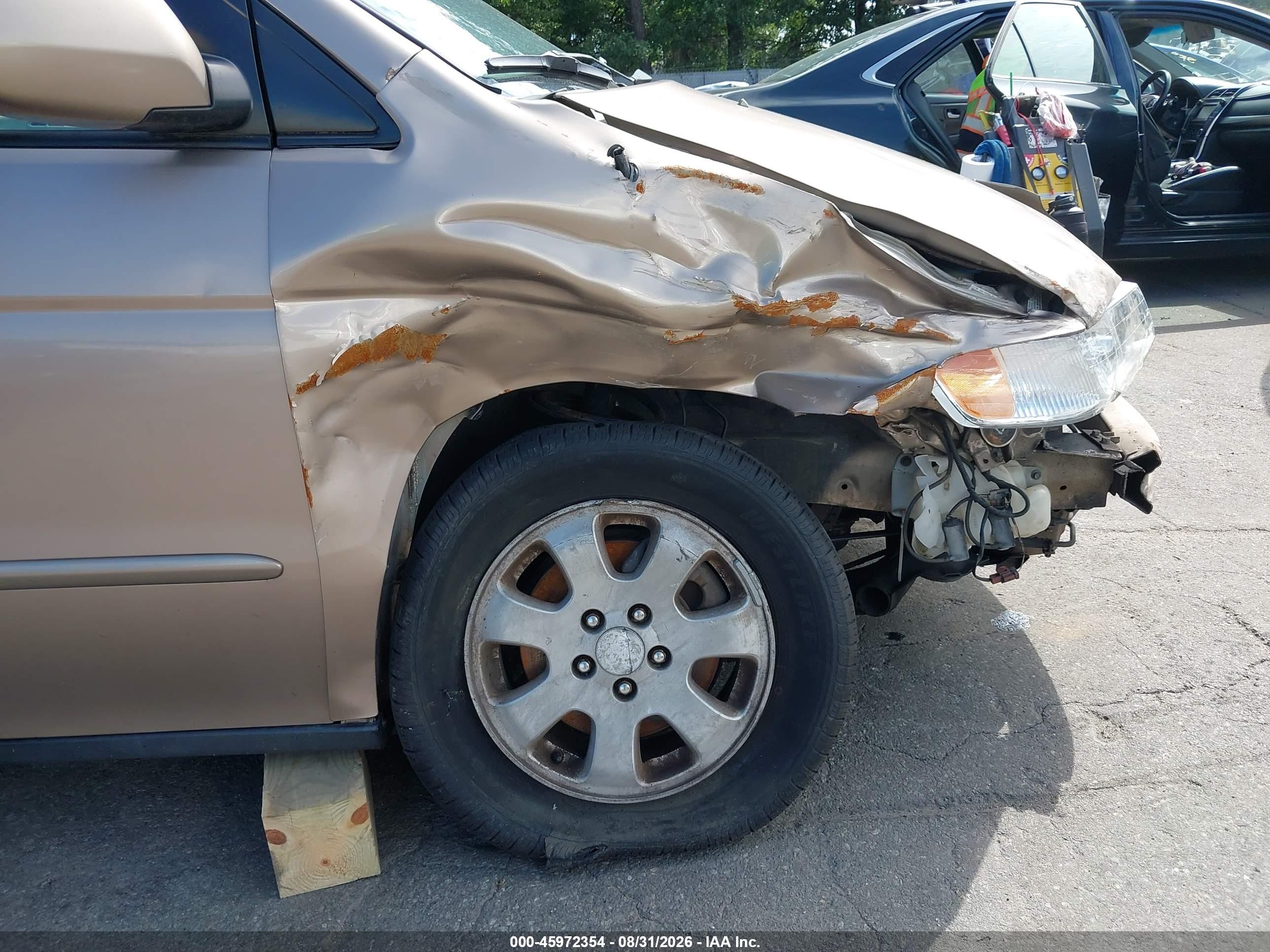 2003 Honda Odyssey Ex Beige vin: 5FNRL18643B018990