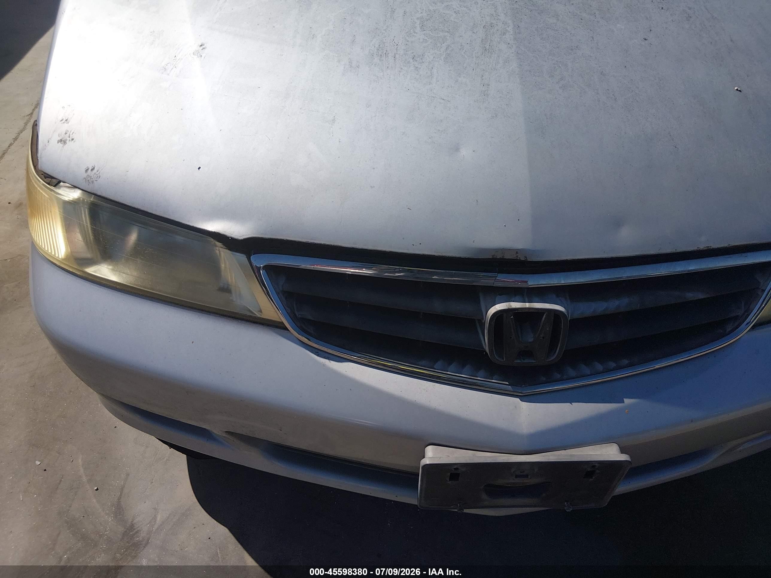 2002 Honda Odyssey Ex Silver vin: 5FNRL18652B031293
