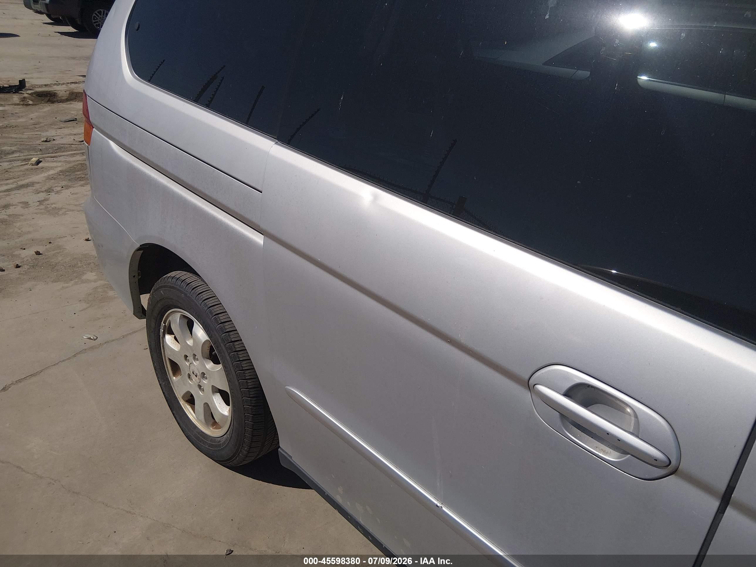 2002 Honda Odyssey Ex Silver vin: 5FNRL18652B031293
