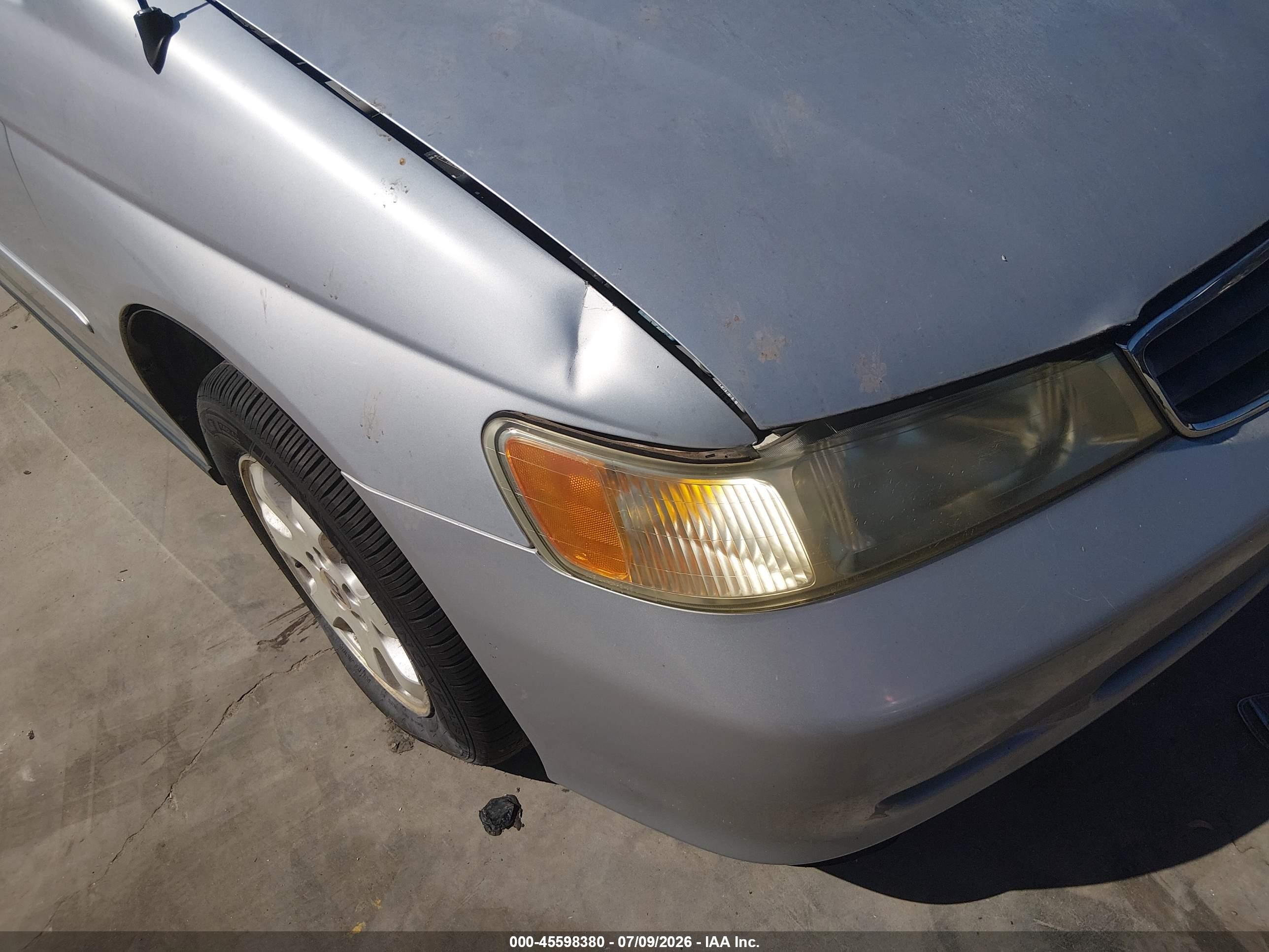 2002 Honda Odyssey Ex Silver vin: 5FNRL18652B031293