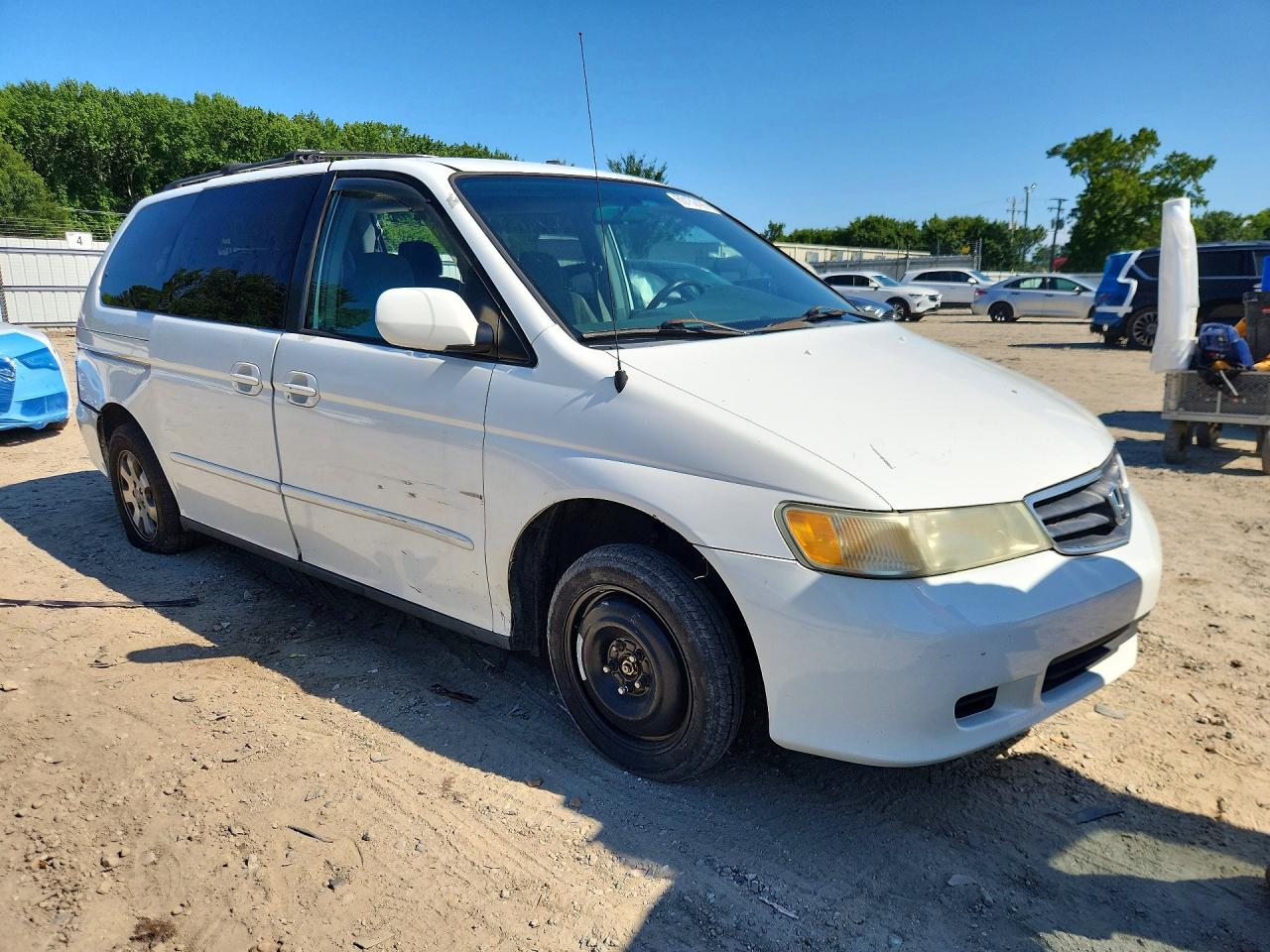 2003 Honda Odyssey Ex White vin: 5FNRL18653B097005