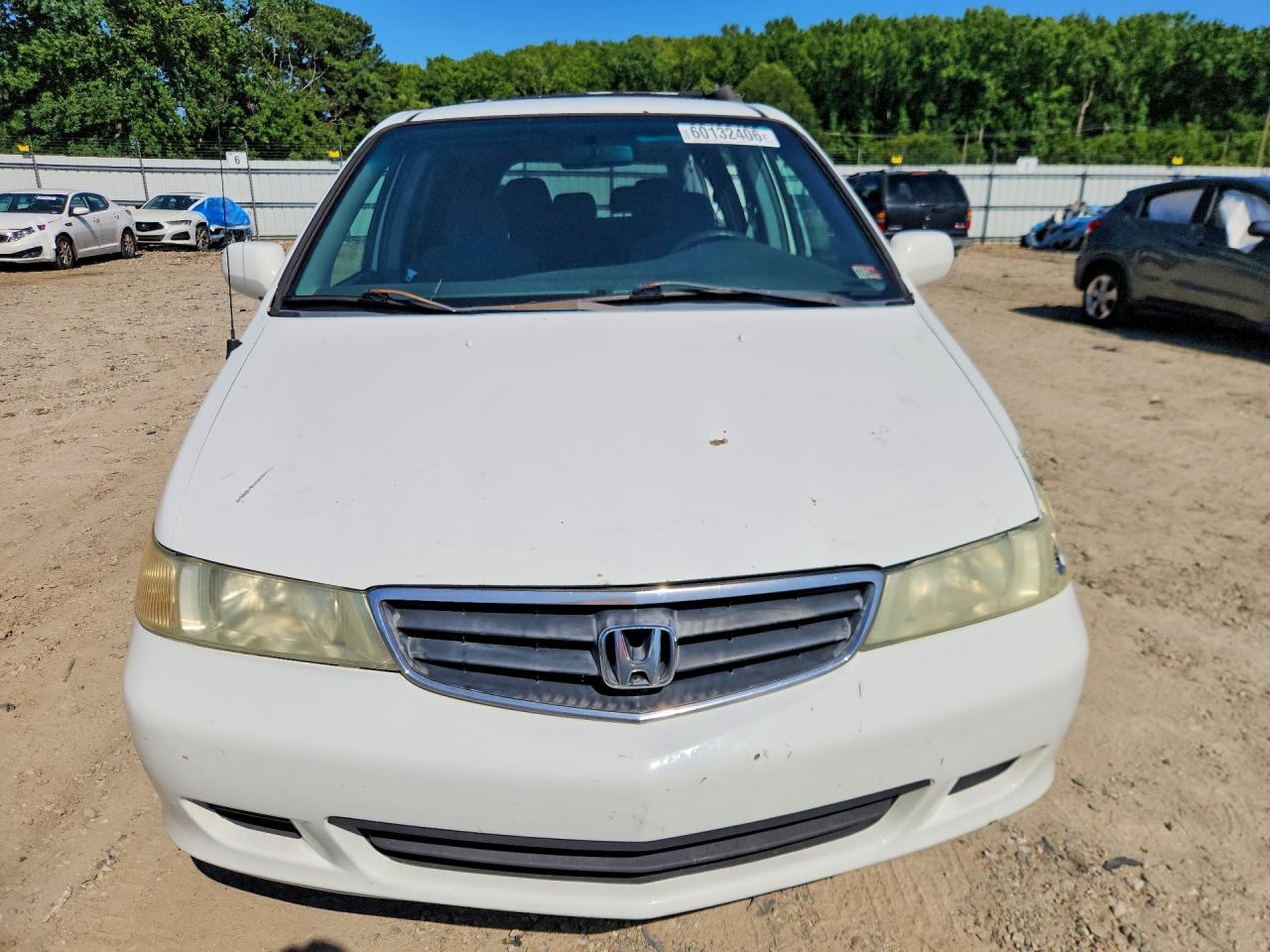 2003 Honda Odyssey Ex White vin: 5FNRL18653B097005