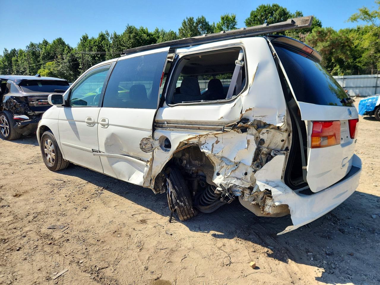 2003 Honda Odyssey Ex White vin: 5FNRL18653B097005