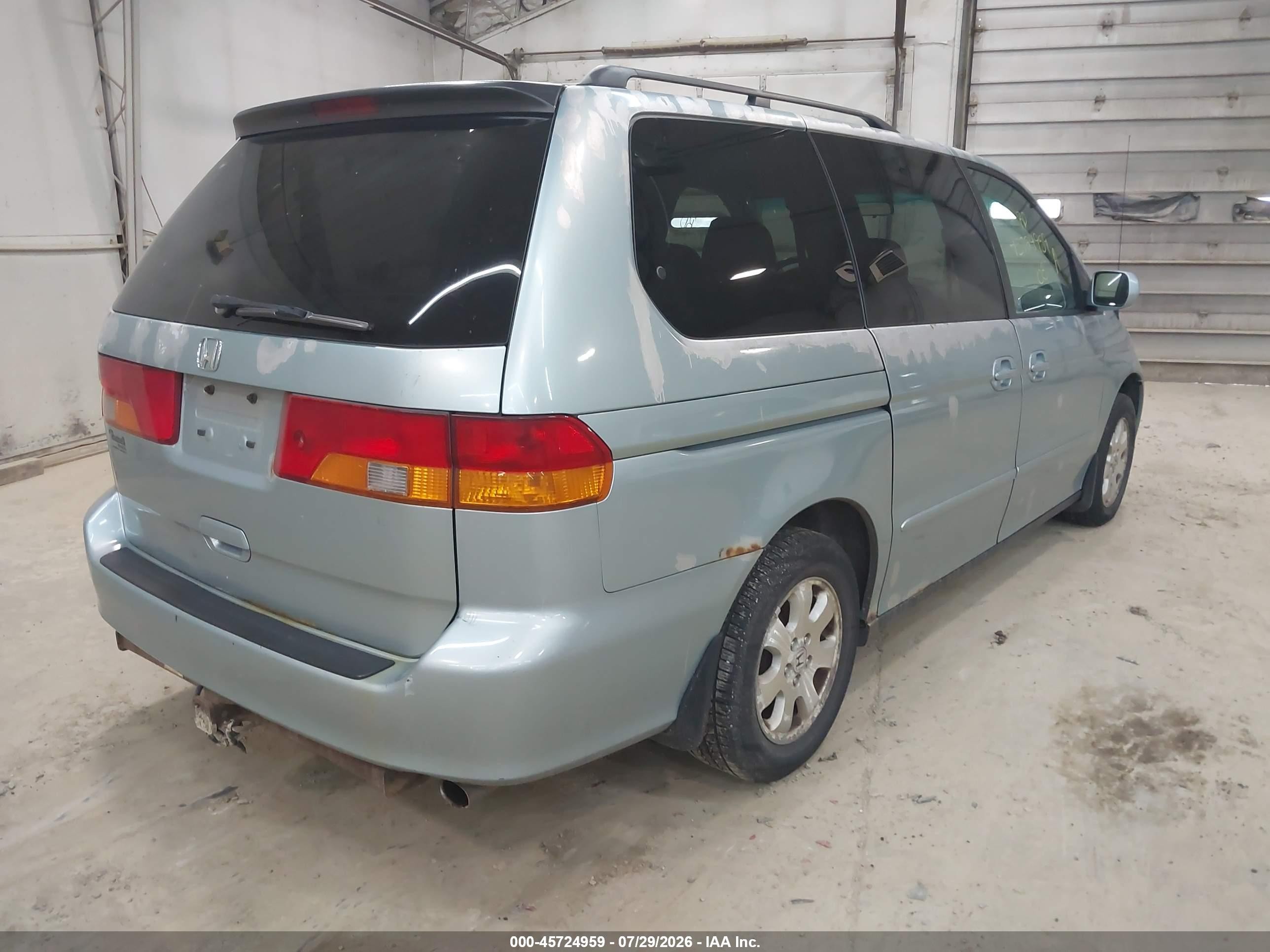 2003 Honda Odyssey Ex Silver vin: 5FNRL18653B112294