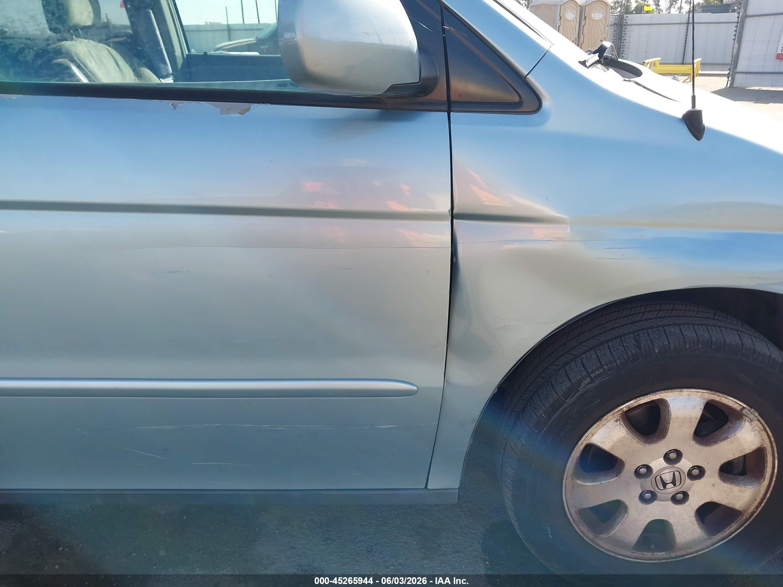 2003 Honda Odyssey Ex Light Blue vin: 5FNRL18653B144162