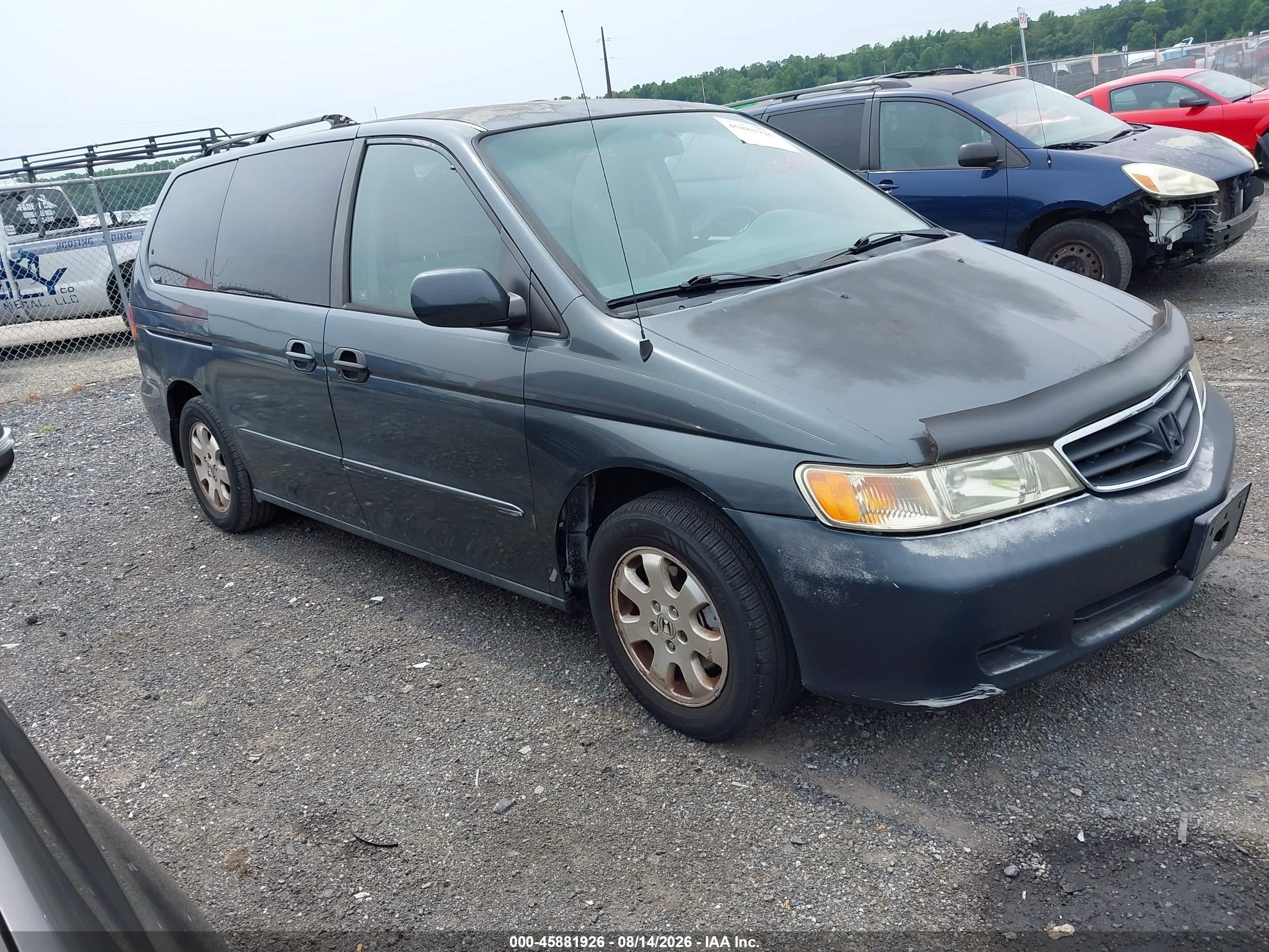 2004 Honda Odyssey Ex Gray vin: 5FNRL18654B022175