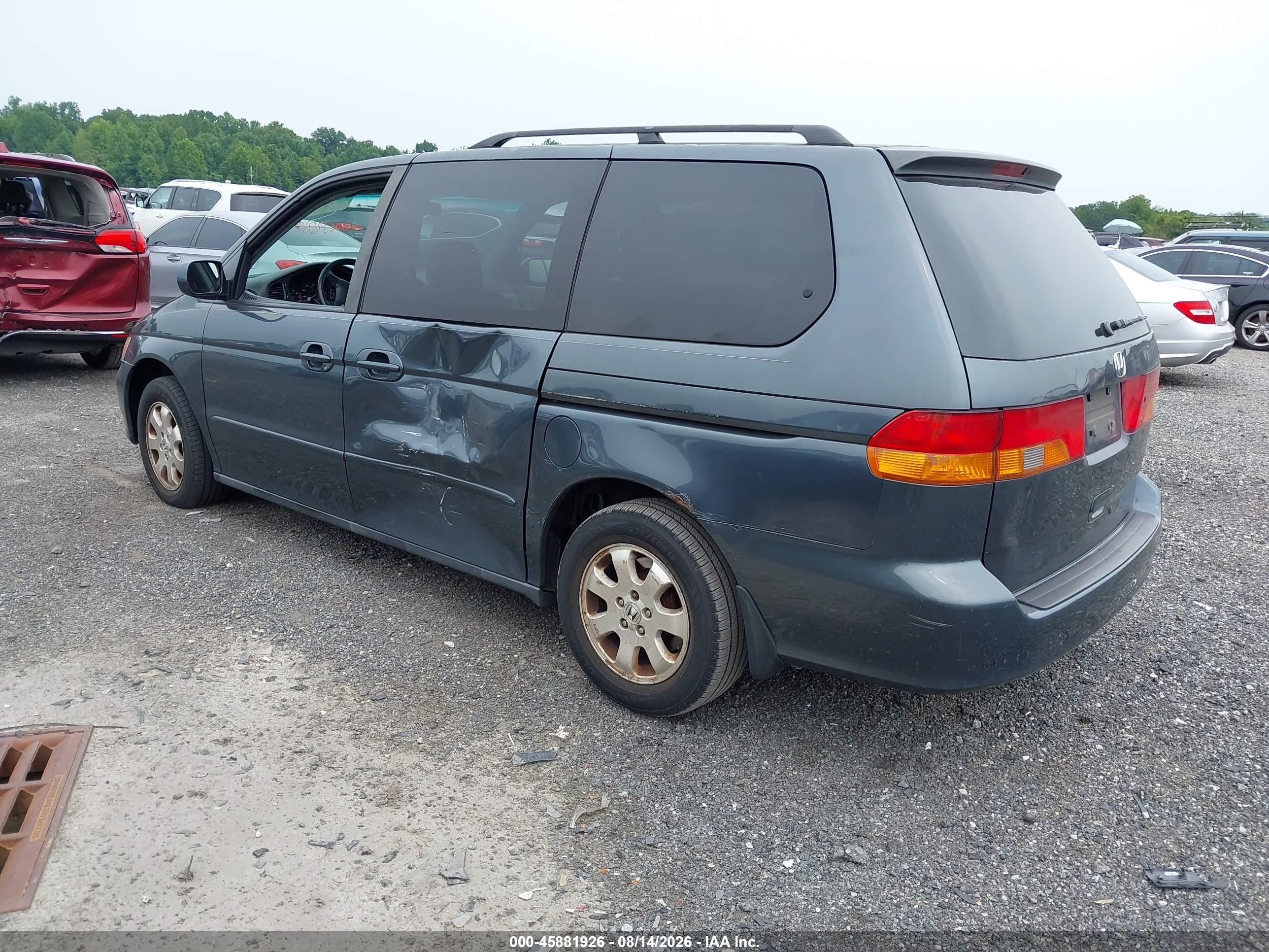 2004 Honda Odyssey Ex Gray vin: 5FNRL18654B022175