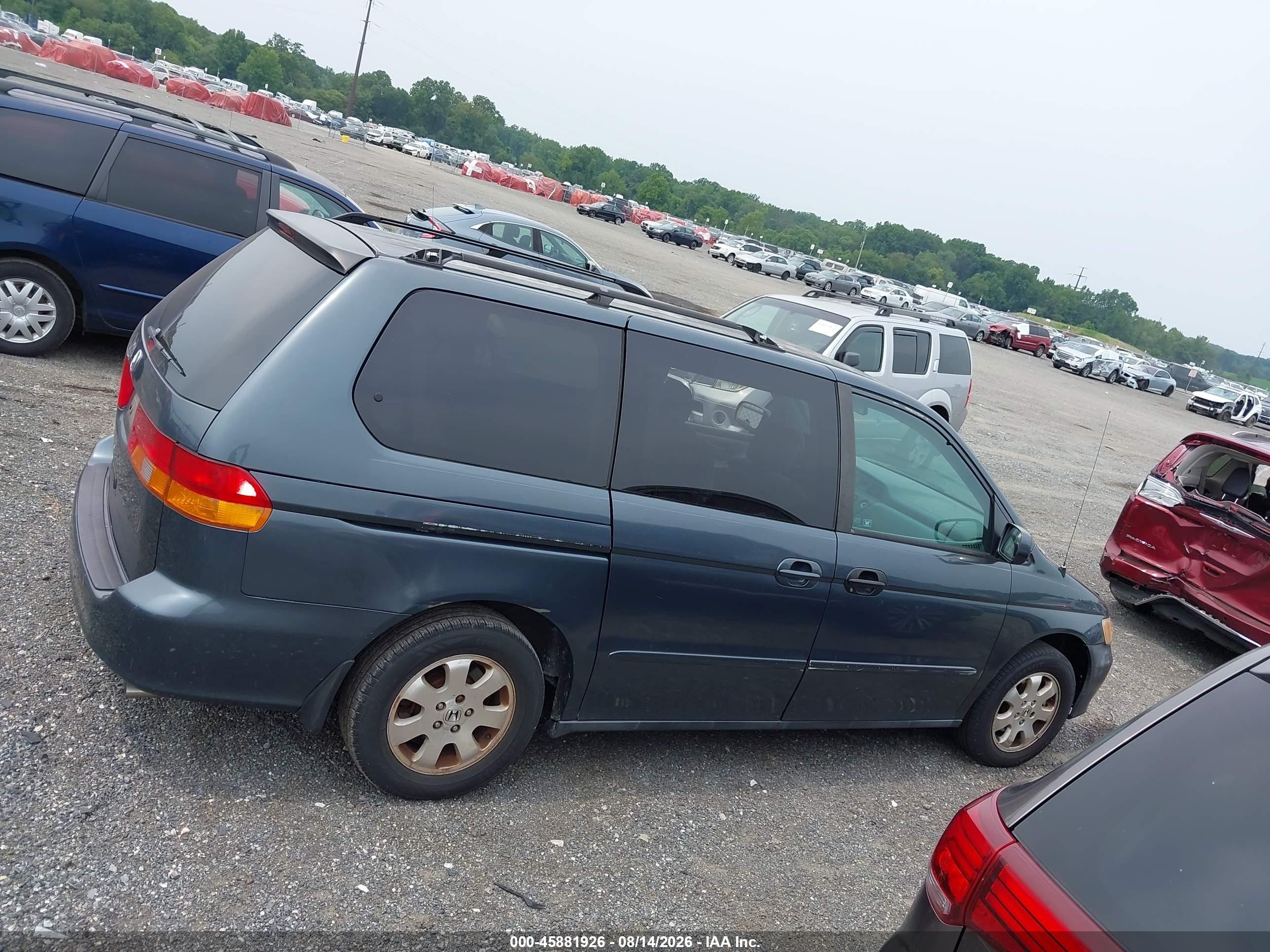 2004 Honda Odyssey Ex Gray vin: 5FNRL18654B022175