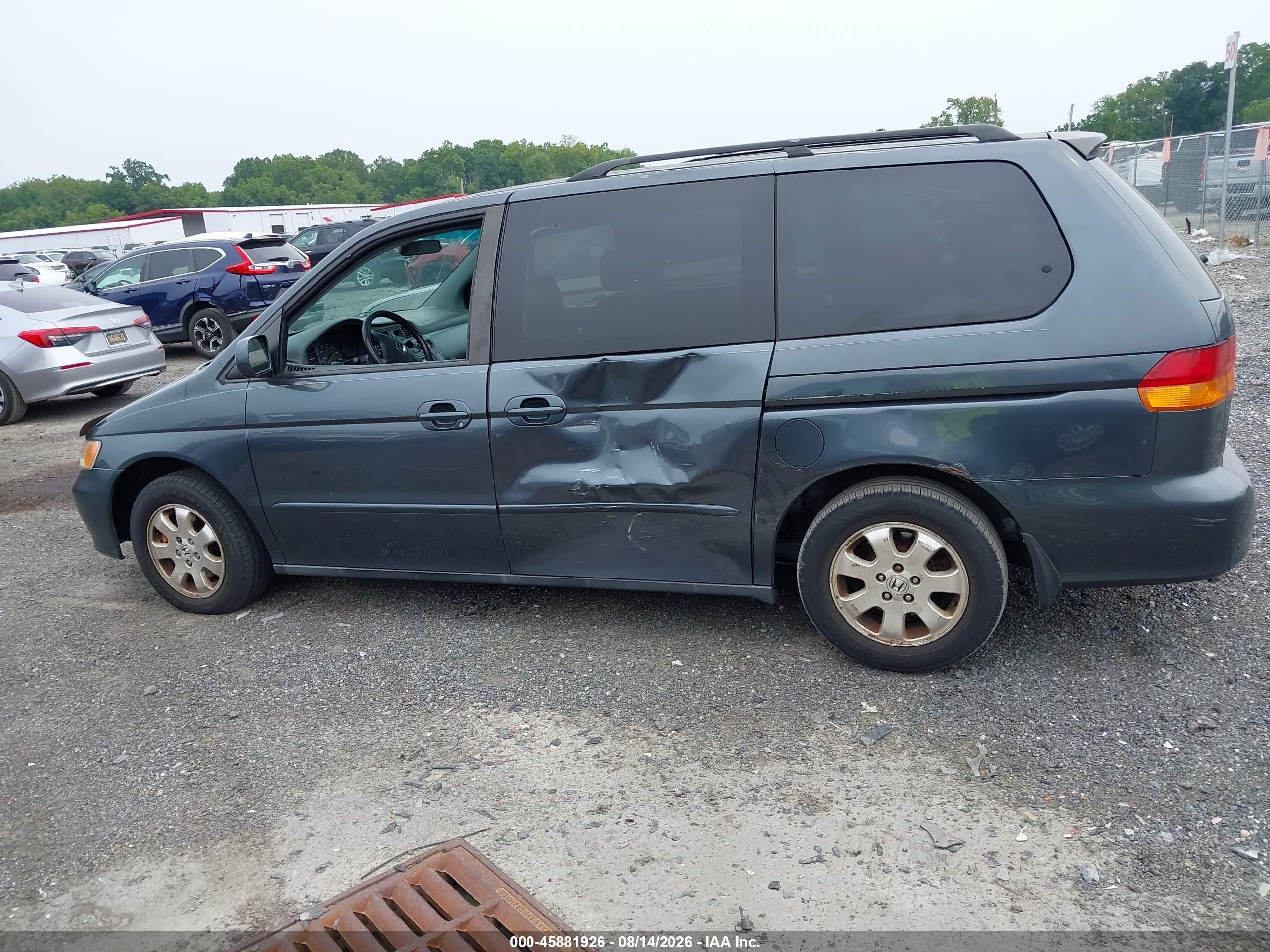2004 Honda Odyssey Ex Gray vin: 5FNRL18654B022175