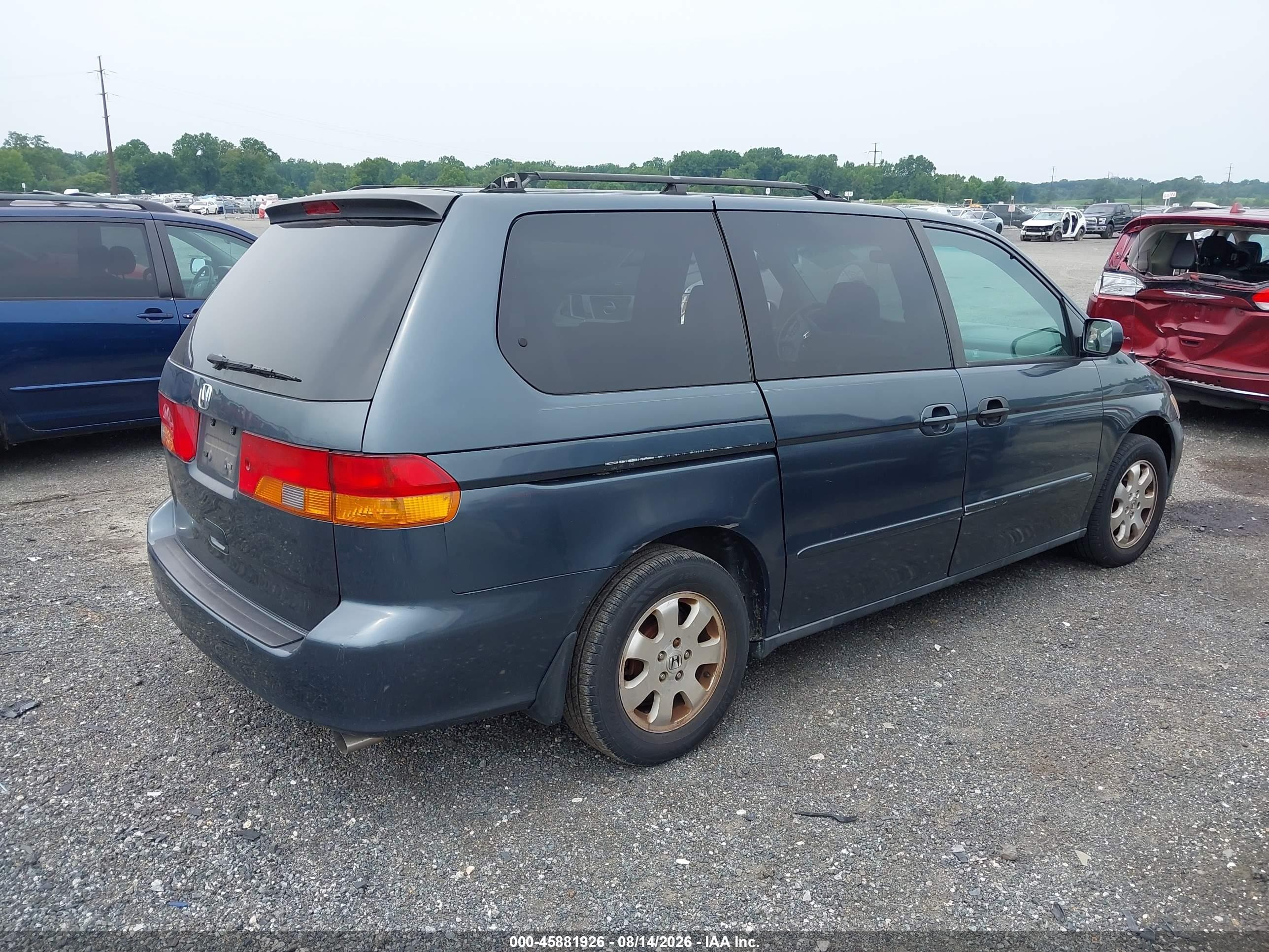 2004 Honda Odyssey Ex Gray vin: 5FNRL18654B022175