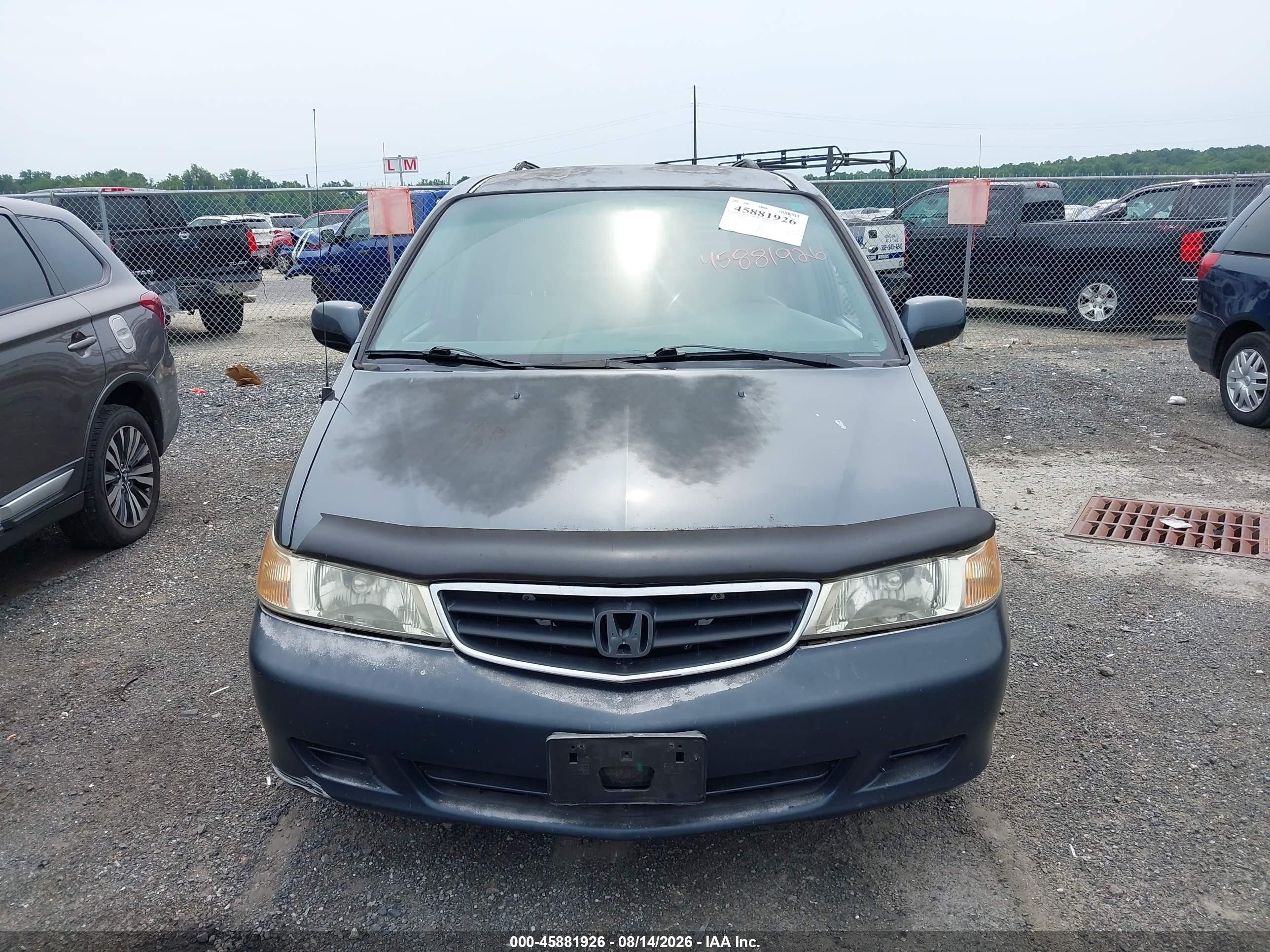 2004 Honda Odyssey Ex Gray vin: 5FNRL18654B022175