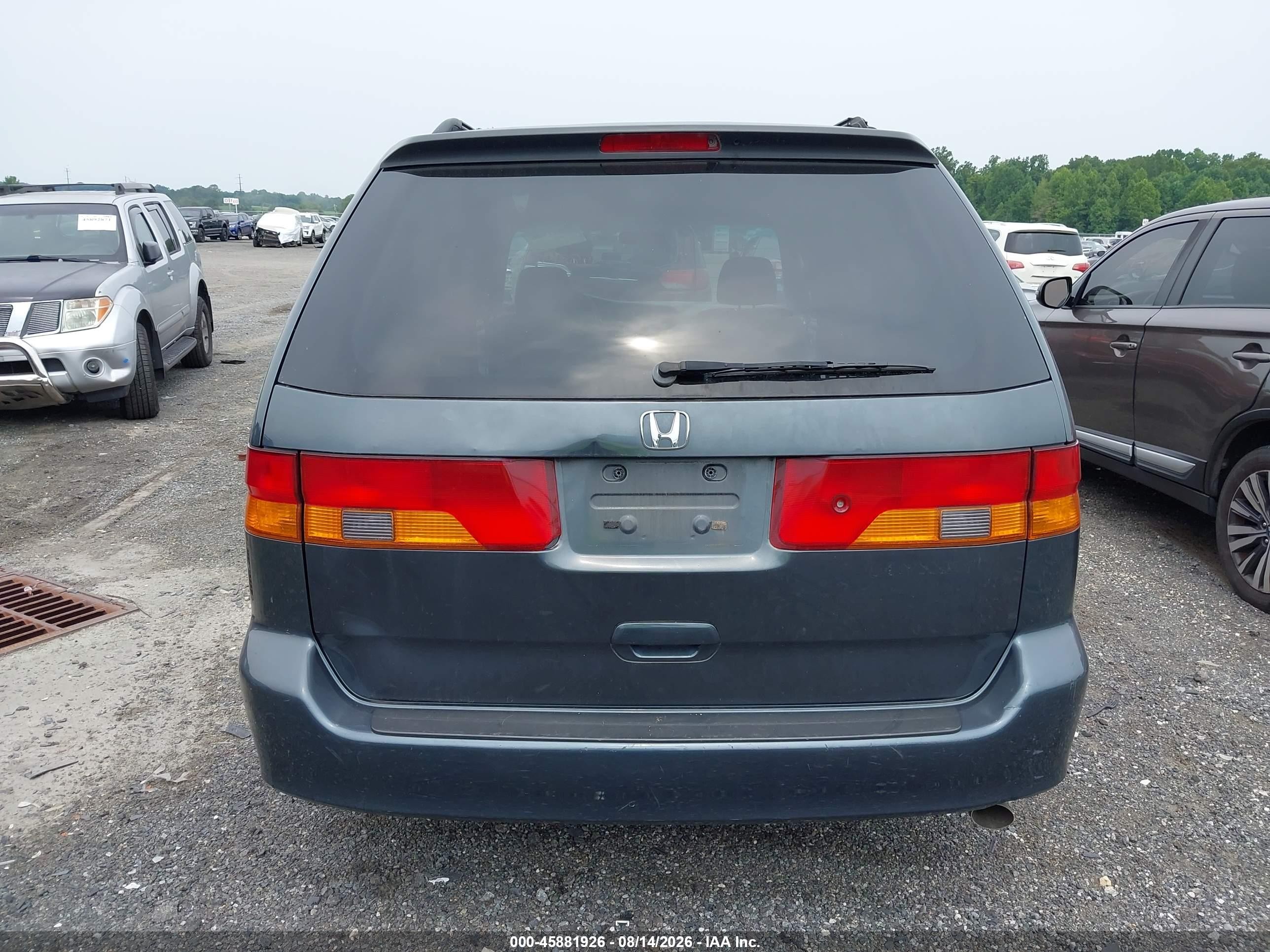2004 Honda Odyssey Ex Gray vin: 5FNRL18654B022175
