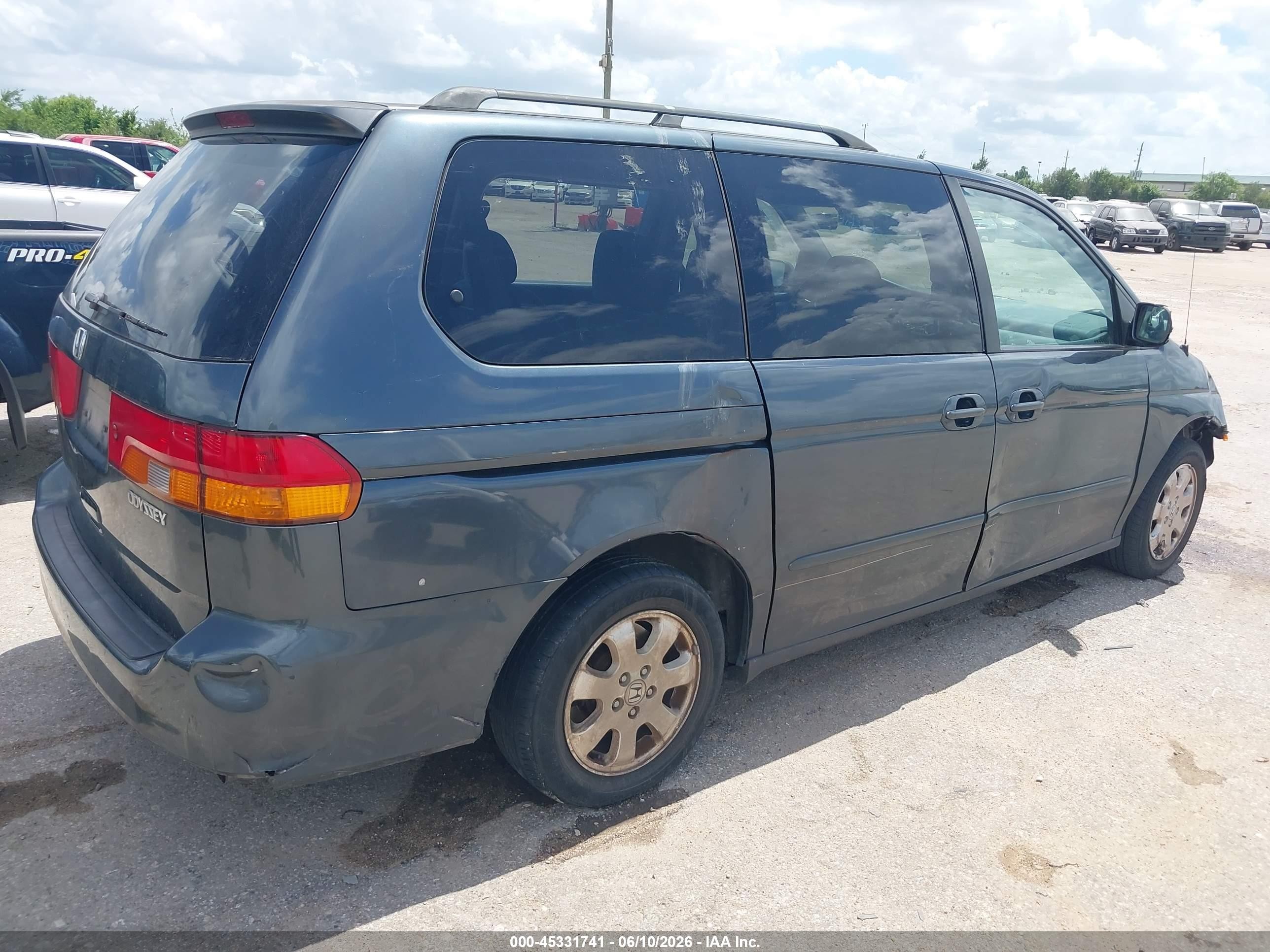 2004 Honda Odyssey Ex Gray vin: 5FNRL18664B008916