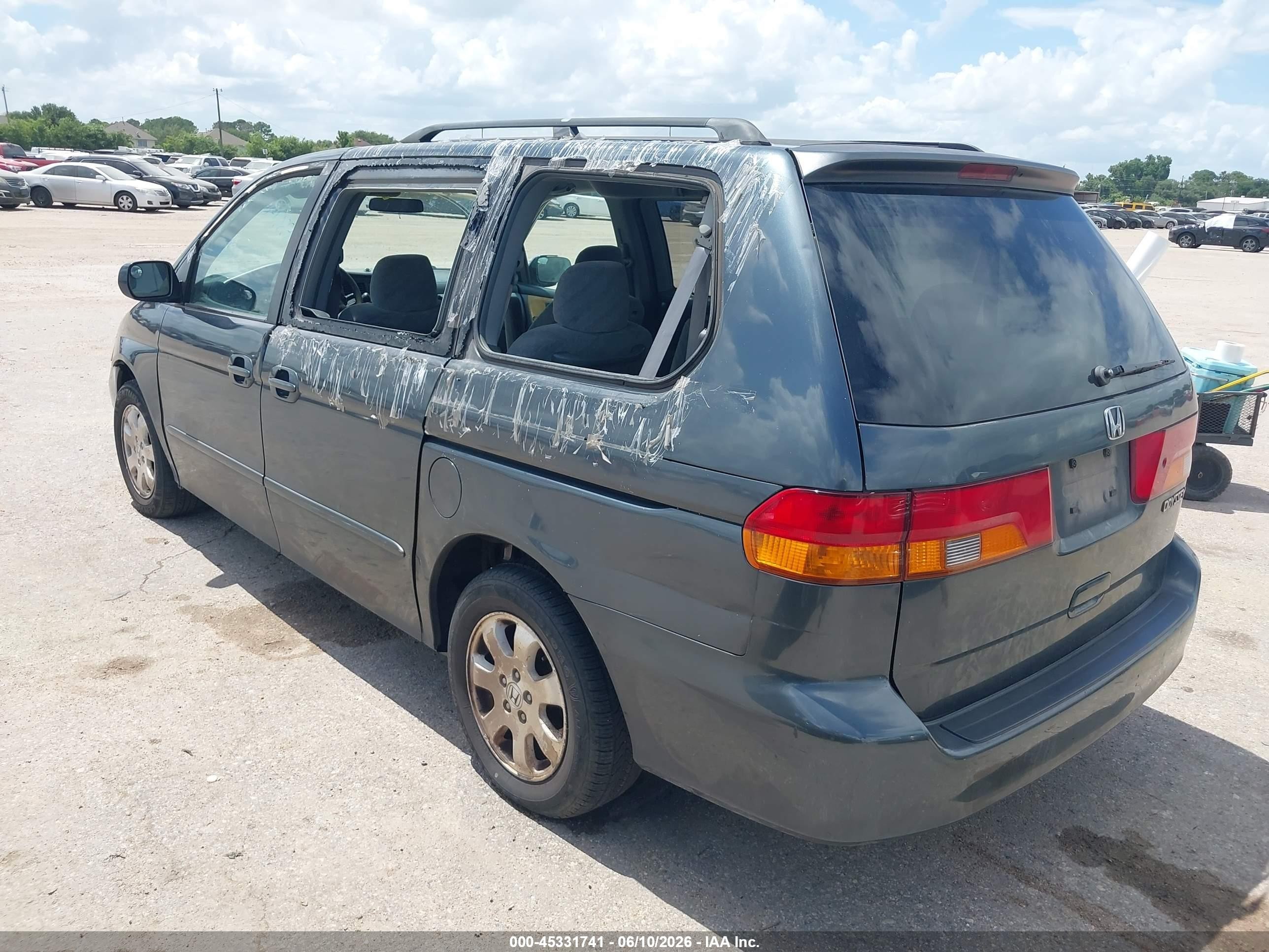 2004 Honda Odyssey Ex Gray vin: 5FNRL18664B008916