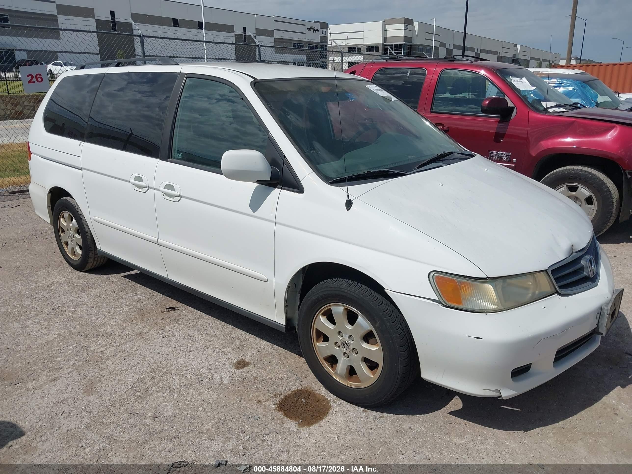 2004 Honda Odyssey Ex White vin: 5FNRL18664B010827